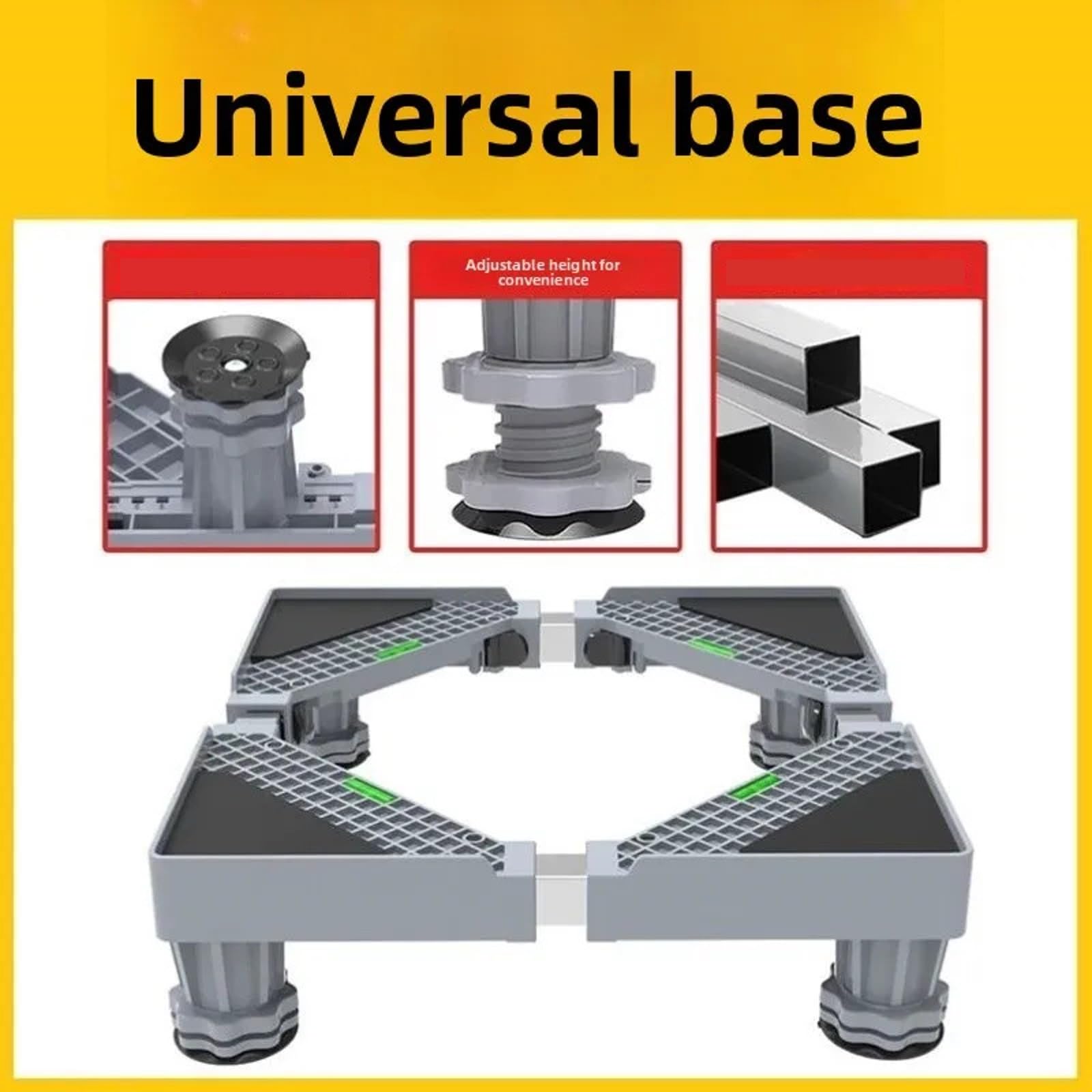 Soporte Universal Para Lavadora, Soporte Base, Estante De Almacenamiento Con Ruedas Móvil, Estante Organizador Antideslizante Para El Hogar(4-pin)