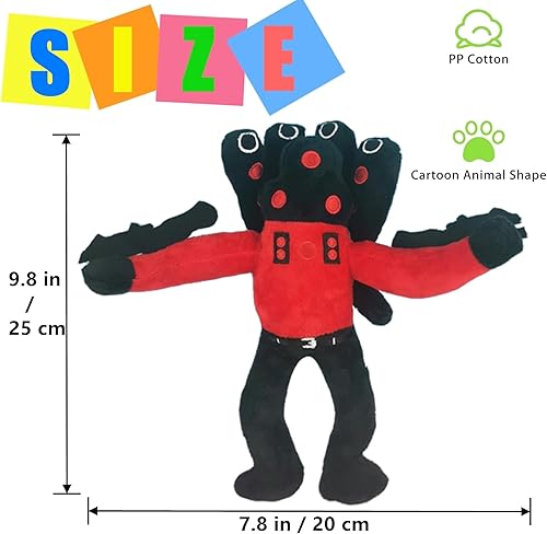 Miniatura 2 de Skibidi Toilet Titan Speakerman - Juguete de peluche, juguete de peluche de juego de terror Speakerman Boss, regalos coleccionables para fanáticos y