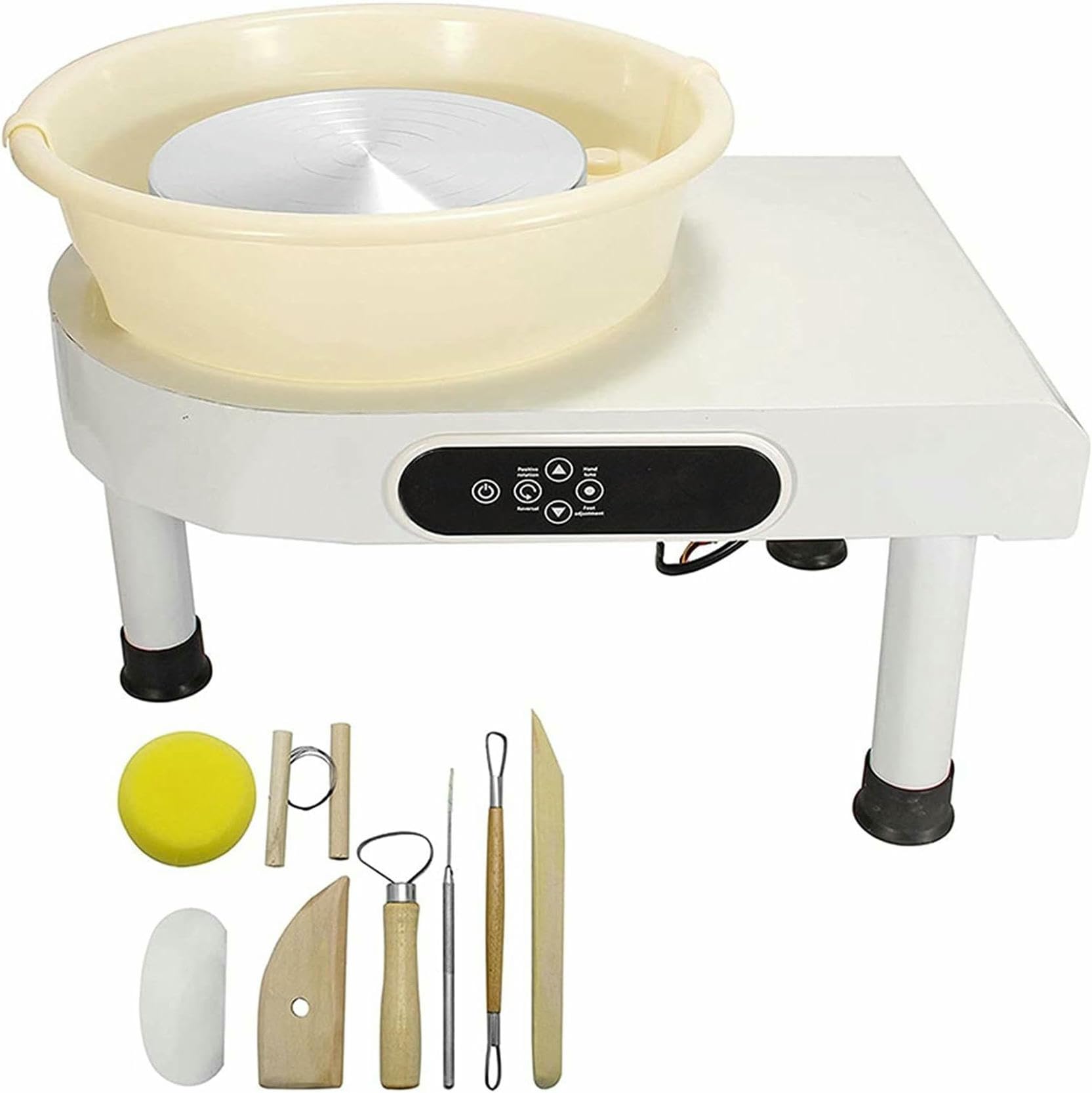 Pottery 350W 25 Cm da 9,8 "Ceramica in Argilla in Ceramica in Ceramica Elettrica, per Lo Strumento in Ceramica per Avere Un Processo in Ceramica Touch Screen LCD su Argilla Kit