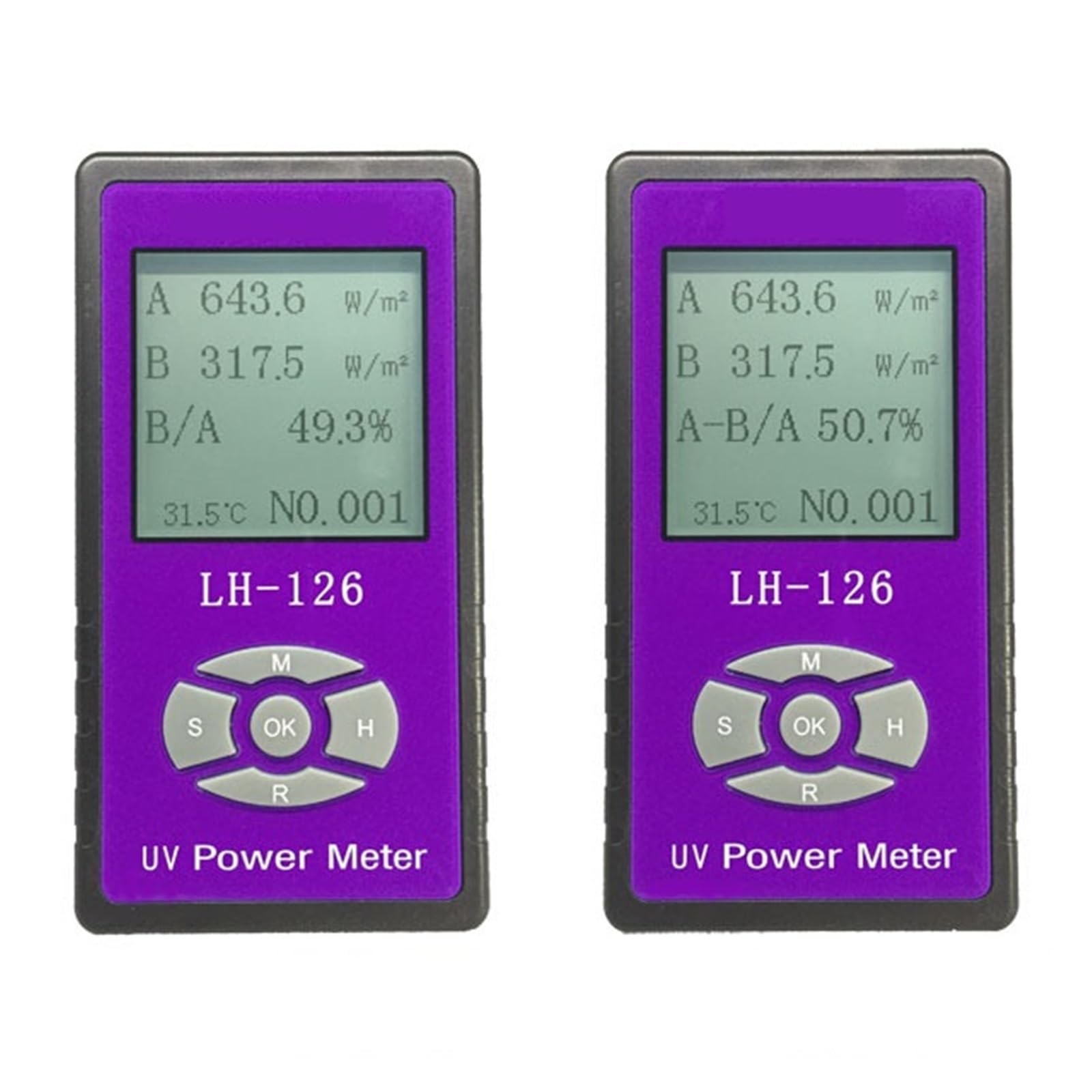UV-Leistungsmessrät Detektor Handheld webe Gläser UV-Blockierungsrate Solarfolien UV-Licht Strahlungsstärke Tester