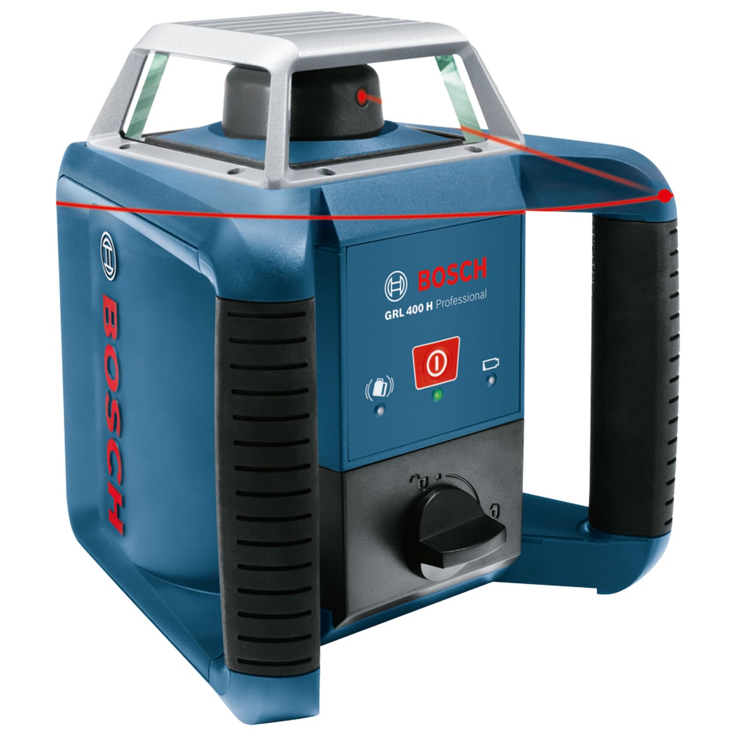 Bosch Professional Laser rotatif GRL 400 H (Commande par bouton unique, LR 45, Portée: 400 m (diamètre), dans L-Boxx)