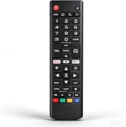 Mando para LG Smart TV, Mando Universal TV para LG LCD HD LED TV, Reemplazo Mando LG Smart TV-No Requiere Configuración-Sin Batería