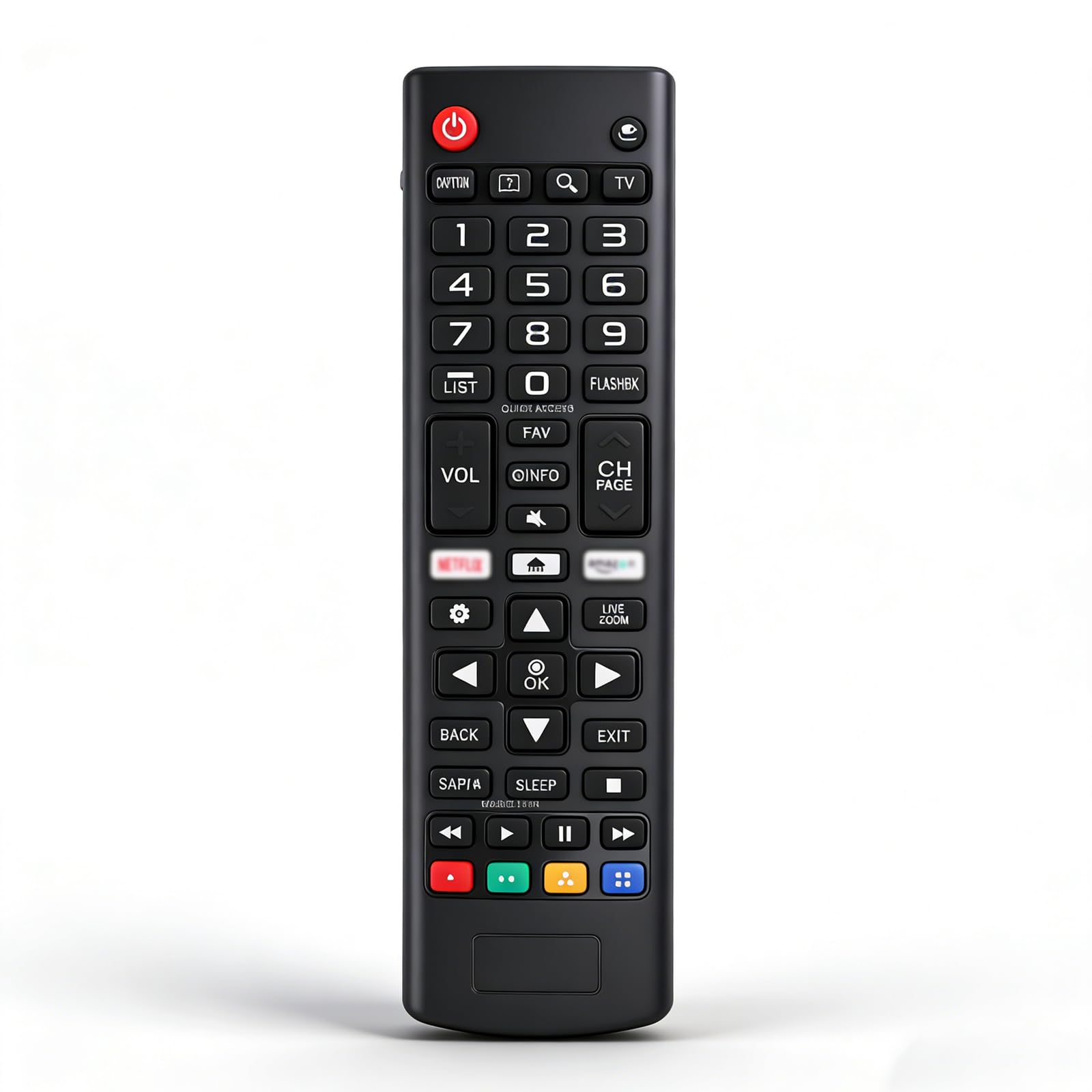 Mando para LG Smart TV, Mando Universal TV para LG LCD HD LED TV, Reemplazo Mando LG Smart TV-No Requiere Configuración-Sin Batería