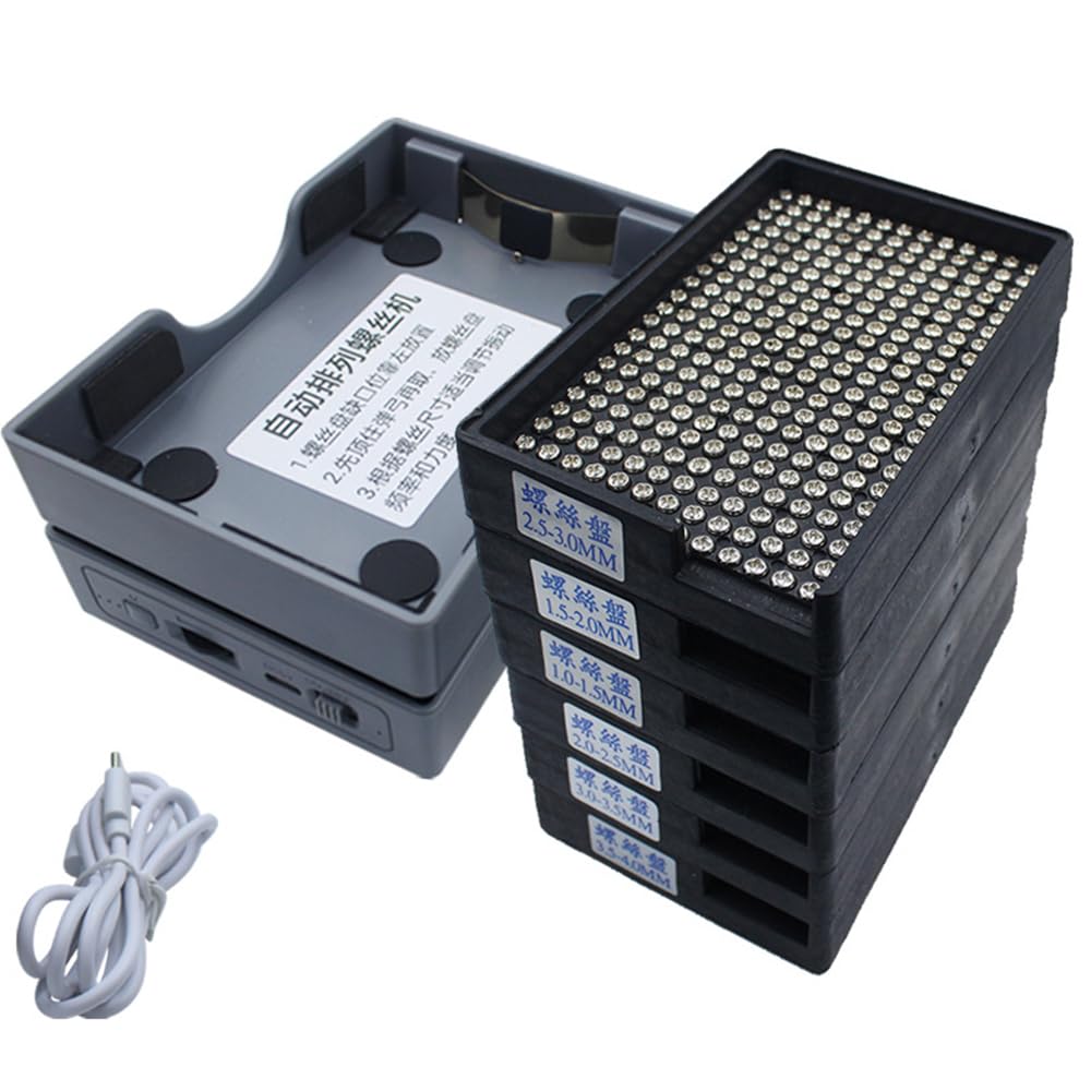 Máquina de alimentación de Tornillo automático con Bandeja antiestática M1.0-4.0 mm Organizador eléctrico Industrial para Electrónica y Conjunto de Precisión