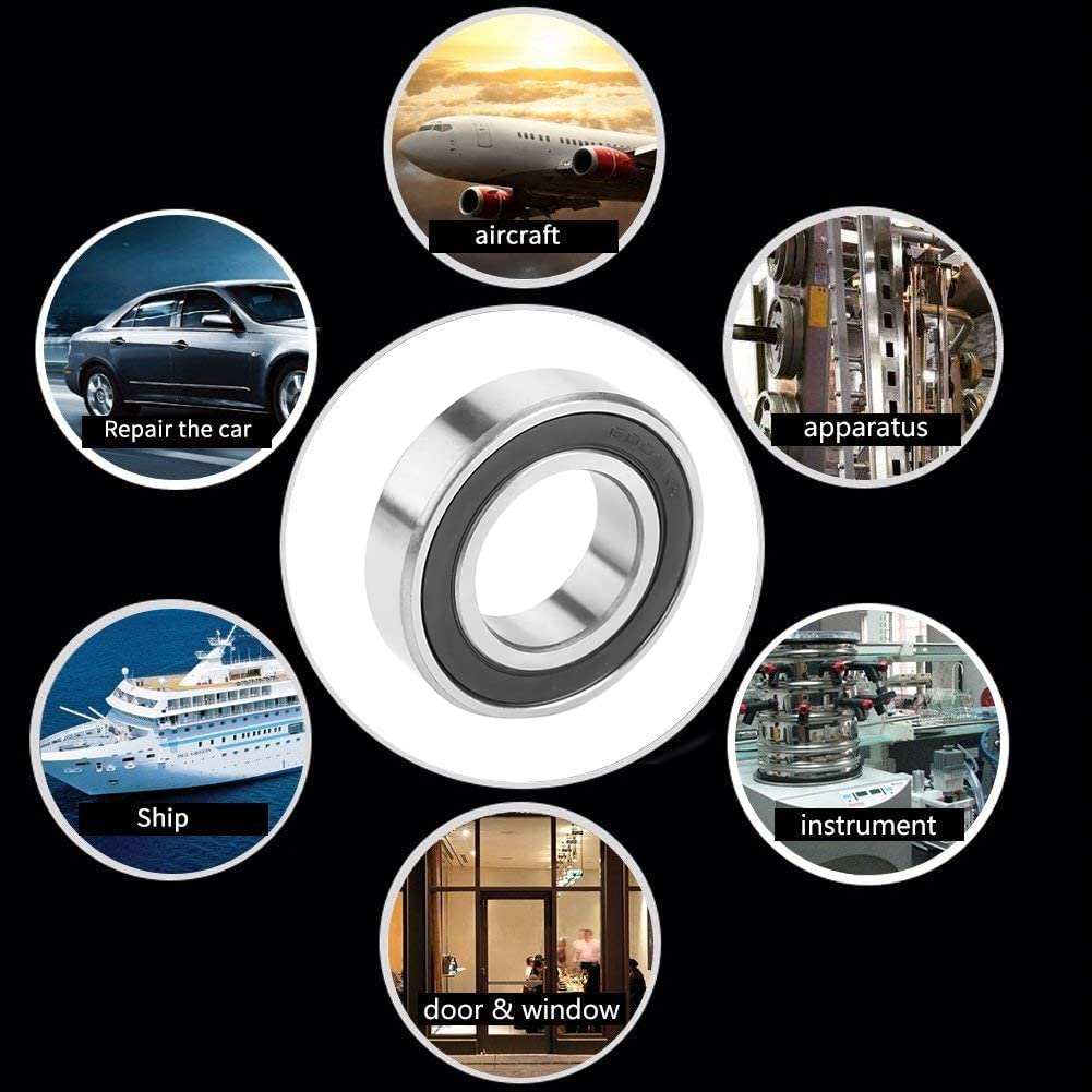 Akozon Lot De 10 Roulements à Billes Haute Vitesse 6005-2RS