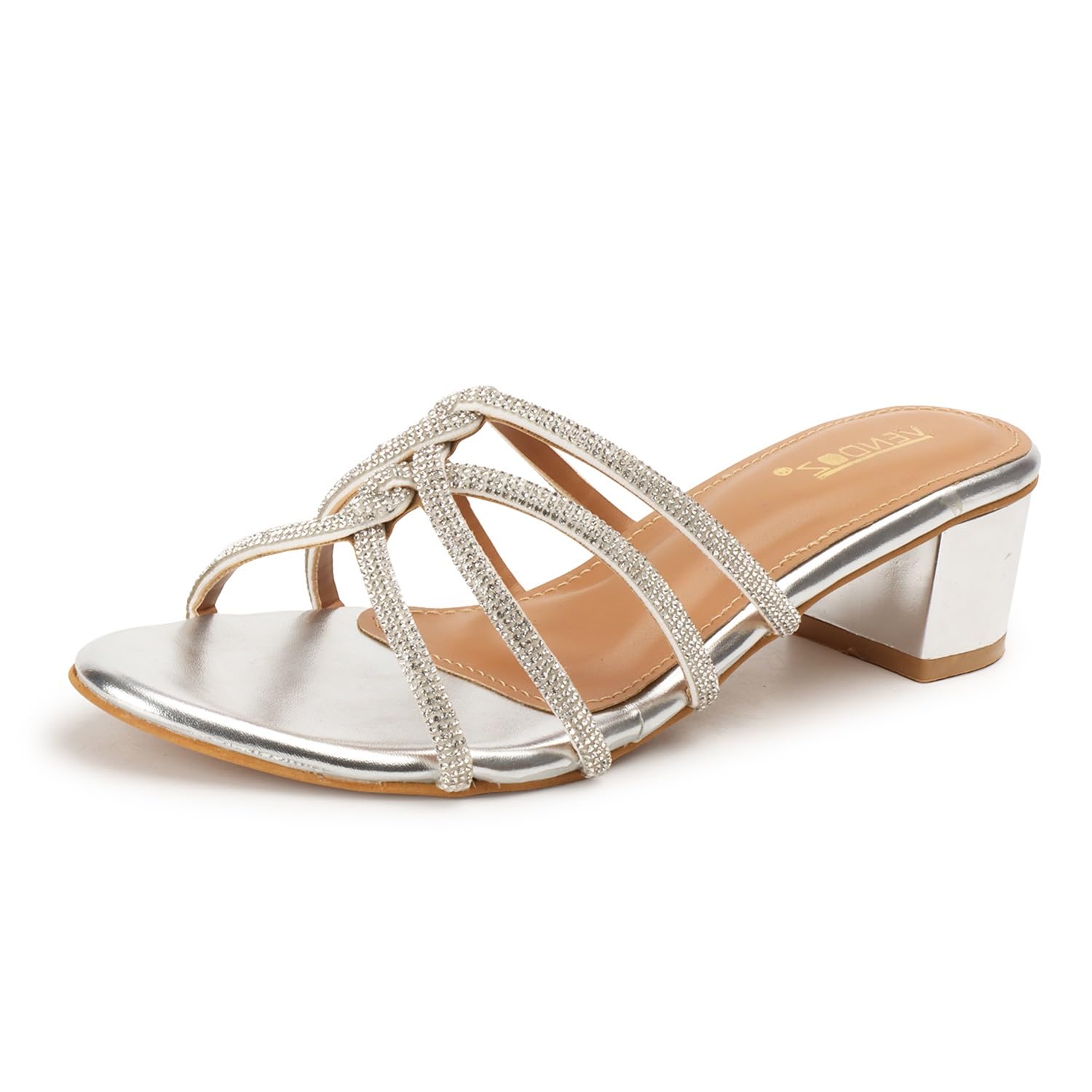Vendoz Women Silver Wedding Party Heels for Bridal (B0CWYWNY85) Amazon Price History, Amazon Price Tracker