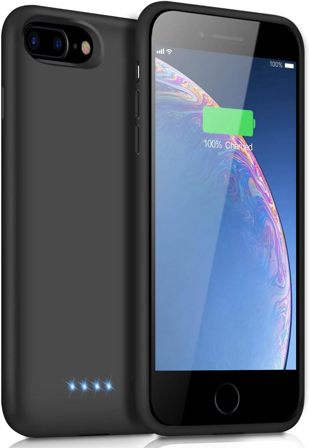 iPosible Battery Case for iPhone 6 Plus/6s Plus/7 Plus/8 Plus, [8500mAh] Charging Case Extended Battery for iPhone Rechargeable Battery Power Bank Portable Charger Case [5.5 inch]【Newest Version】