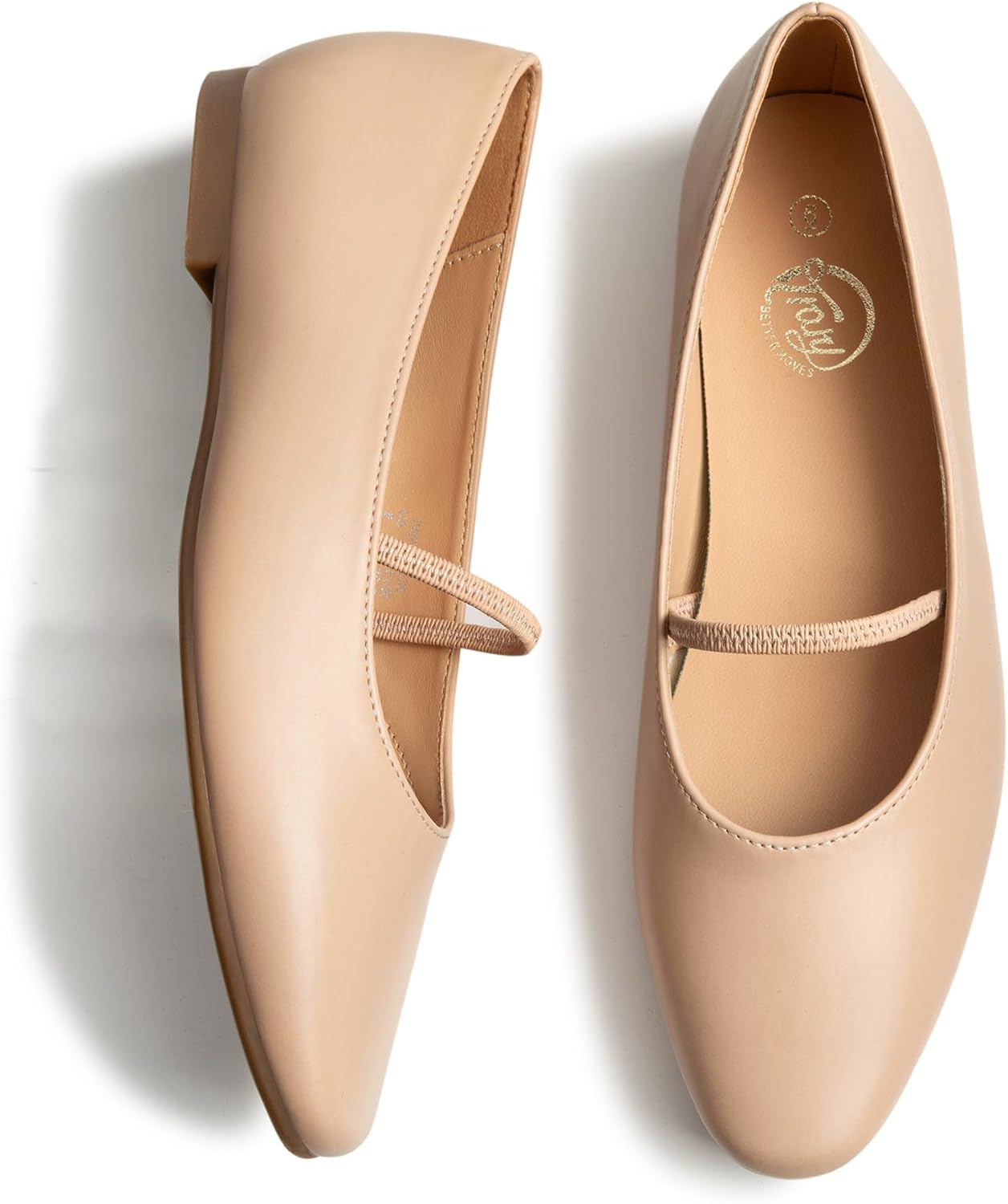 Trary Mary Jane Ballet Flats for Women - Comfortable Closed Toe Shoes With Strap - Image 7