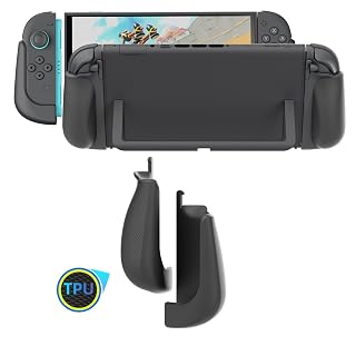 MystiForge Split Grips for Nintendo Switch 2 Joycon 2 – Ergonomic, Anti-Slip TPU, Quick Release & Lightweight (Black) - Amazon product rated Grade A