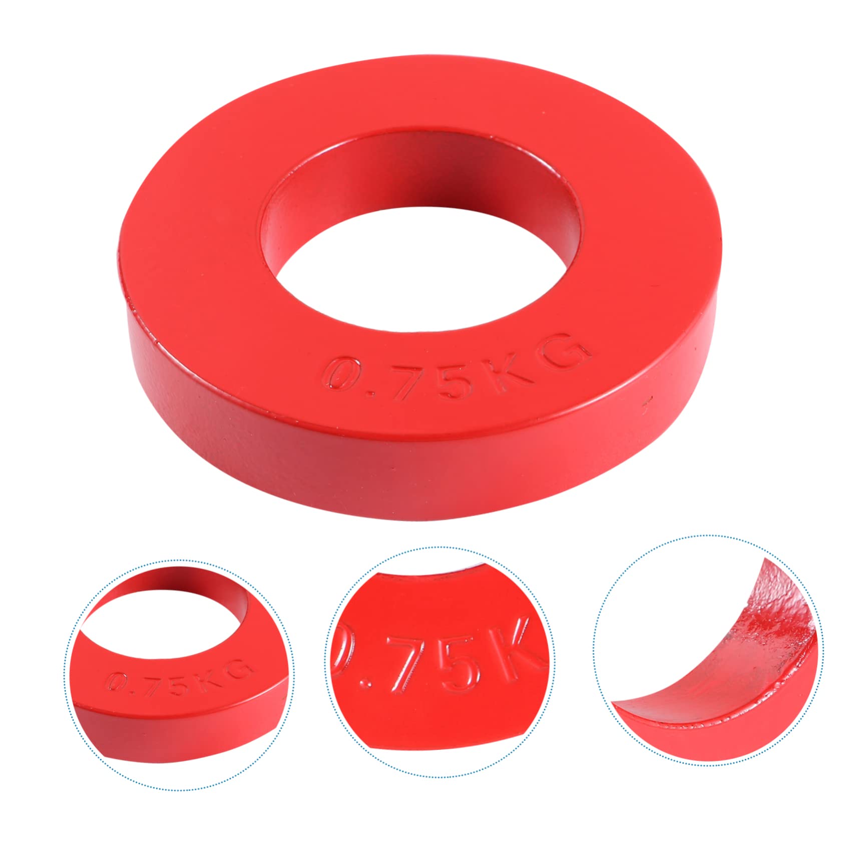 BRIGHTFUFU Barbell Weight Plates Dumbbell Plates Iron Single Hole Plate Gym Equipment