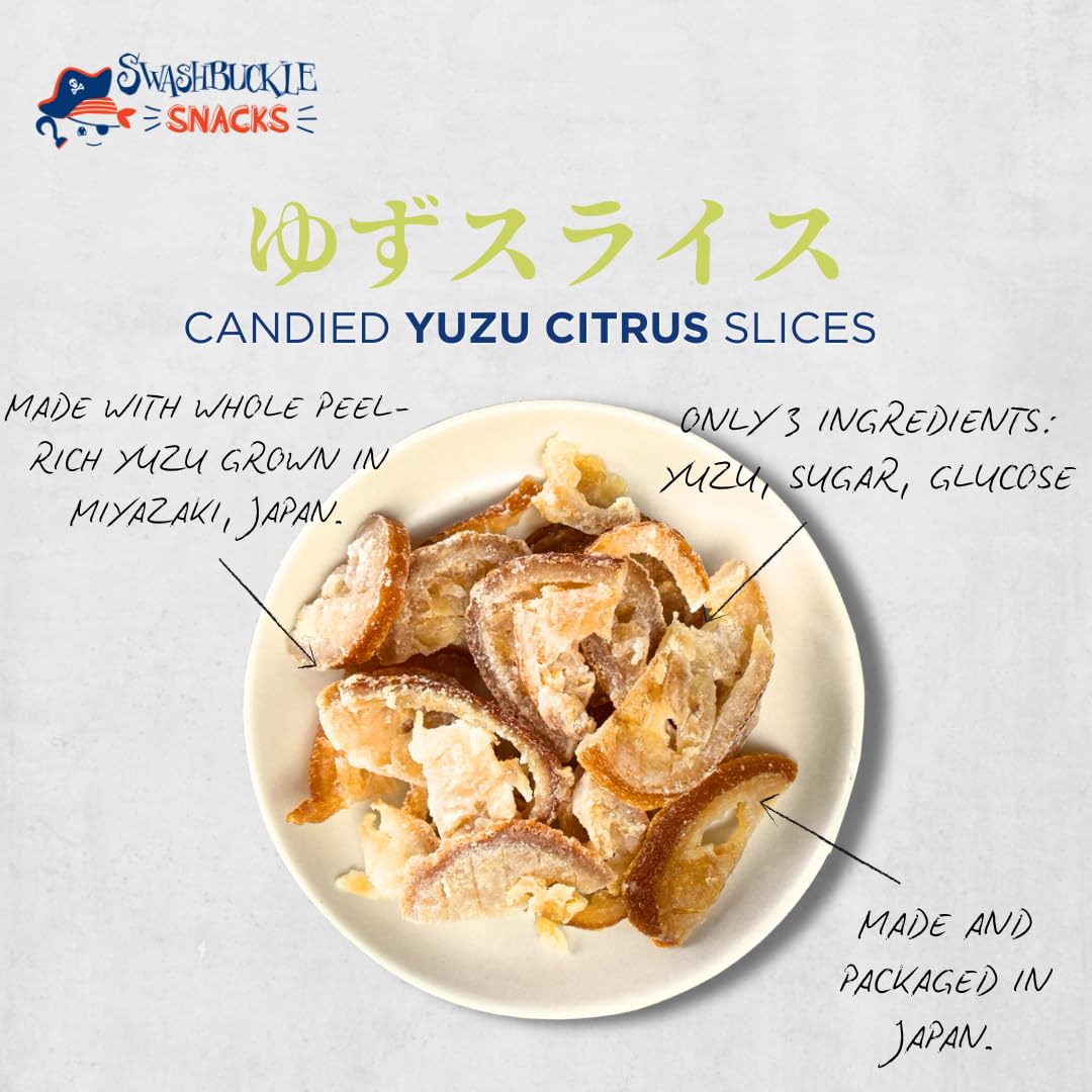 Amazon.com: Candied Yuzu Citrus Slices 3.00oz (85g), Authentic