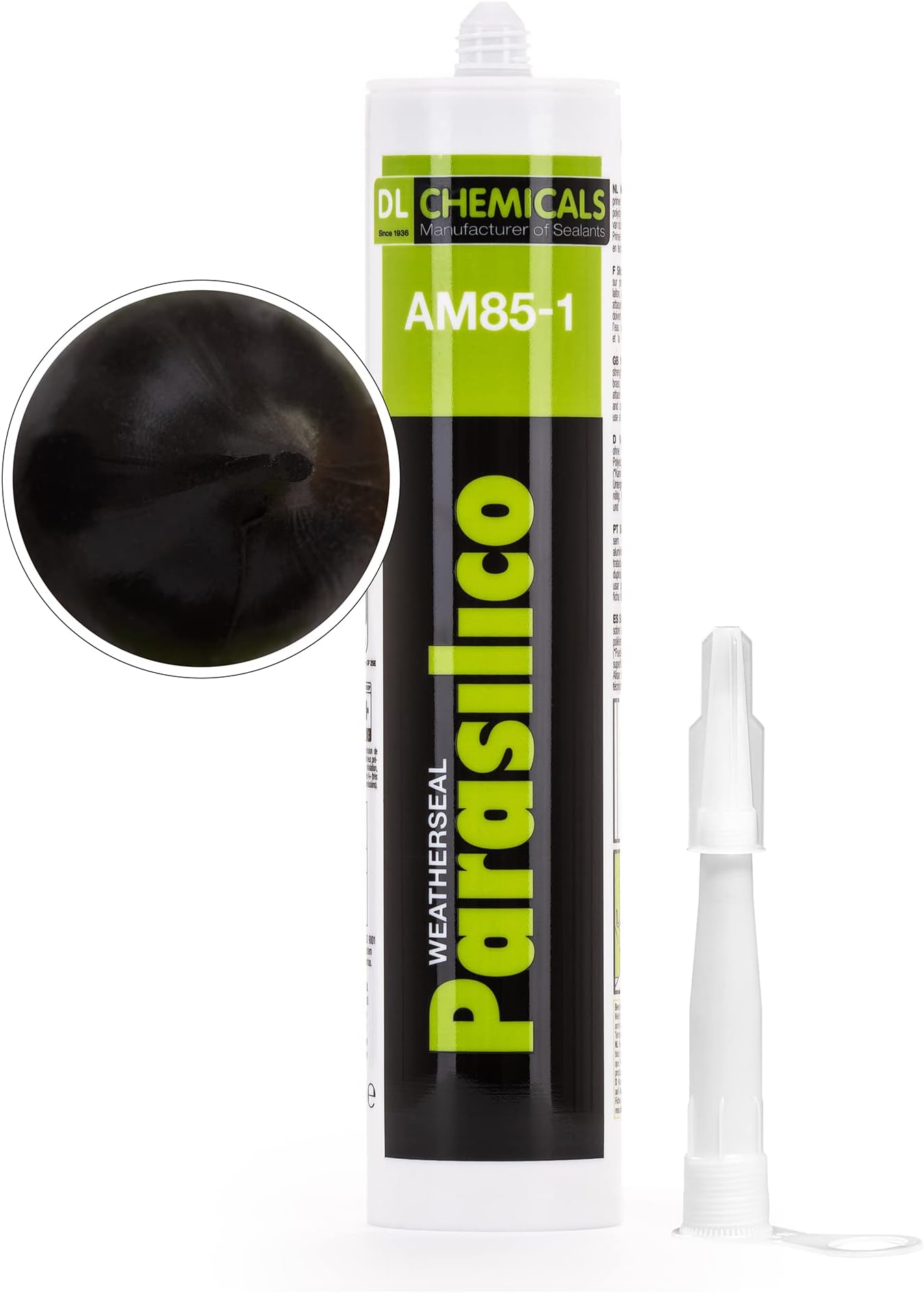 PARASILICO AM 85-1 SILICONE SEALANT RAL 9011 MATT GRAPHITE BLACK