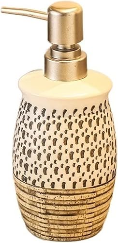 Soap Dispensers Light Luxury Retro Ceramic Soap Dispenser Shampoo Shower Gel Bottled Separately for Kitchens, Bathrooms Soap and Lotion Dispenser