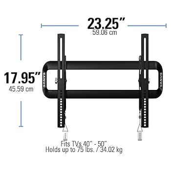 SANUS ティルティングウォールマウント VMT5-B2 テレビ　壁掛け金具 Amazon | SANUS ティルティングウォールマウント VMT5-B2