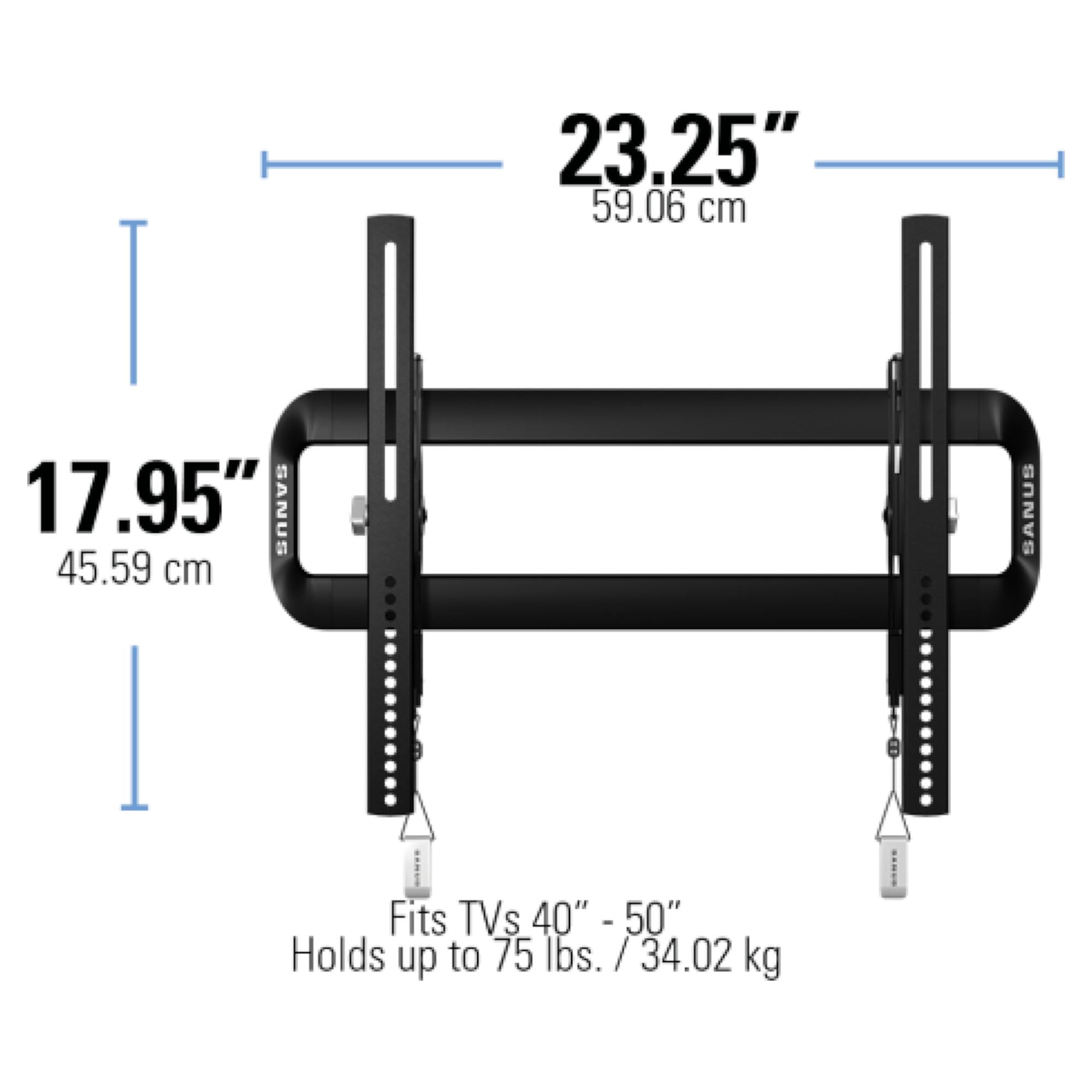 SANUS VLT5-B2 テレビ壁掛け金具ティルティング 対応42～90V SANUS VLT5-B2 ティルティングウォールマウント 42〜90V型対応