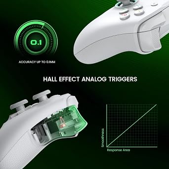 GameSir G7 SE wired controller for Xbox Series X|S, Xbox One and Windows 10/11, Hall effect Joysticks/Hall Trigger, 3.5mm audio jack (white)