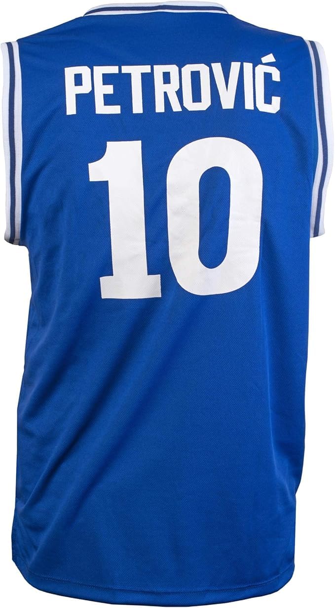 Classic Dražen Petrovic KK Cibona Zagreb Retro Basketball League Play 10 Jersey