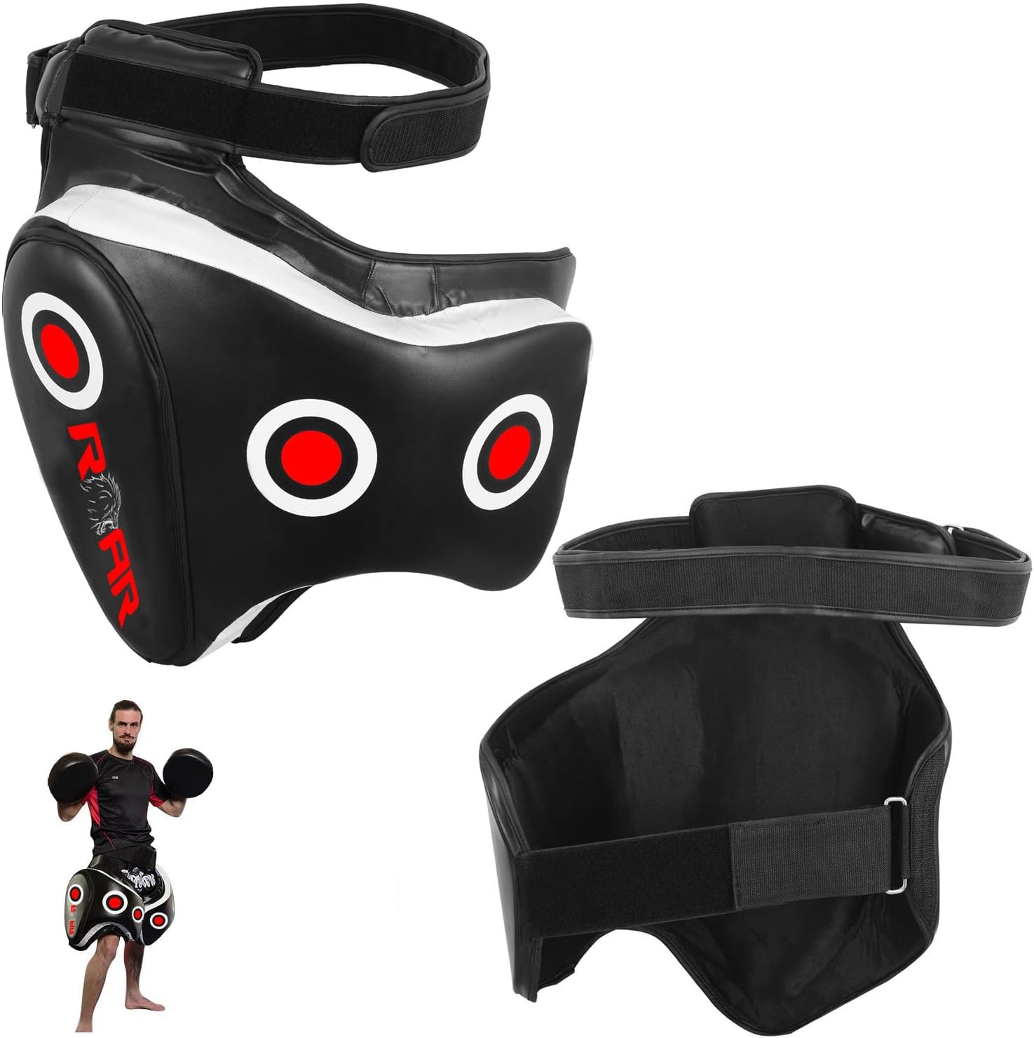 ROAR-INT MMA Thigh Pad Kickboxing Muay Thai Pads Boxing Leg Guard MMA, Punching, Taekwondo, Martial Arts Training Kick Leg Protector Guard