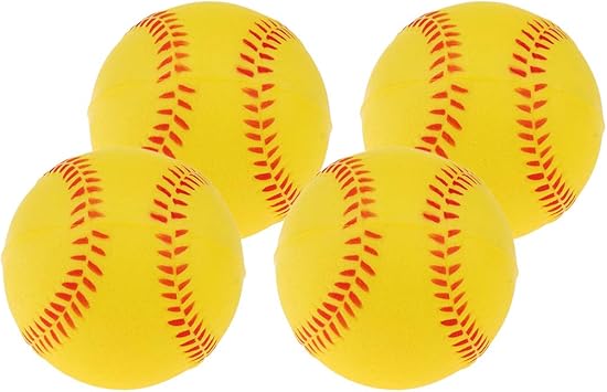 Amazon Perfeclan 公式ボール 野球 野球ボール やわらかい キャッチボール 軟式 やわらか ボール 屋内 屋外 ゲーム 4個入り Perfeclan 公式ボール