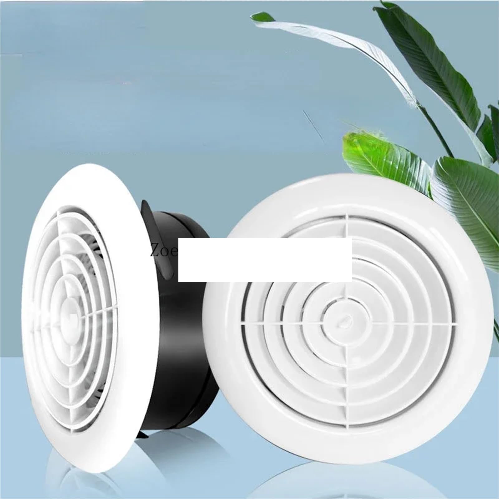 Abdeckung für Lüftungskanäle 1 STÜCK 3 "4“ 5“ 6“ 8“ Weiß ABS-Kunststoff Runde Air Vent Grill Abdeckung Diffusor Belüftung Kanalschlauch Jalousie Wand Decke Montiert(Flower Type,5Inches (125mm))