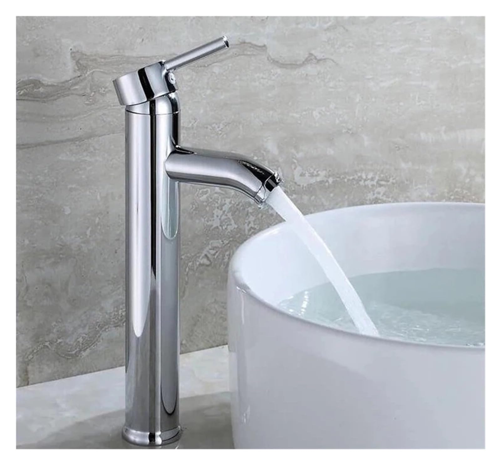 Mitigeur de lavabo salle de bain mitigeur eau chaude froide haut
