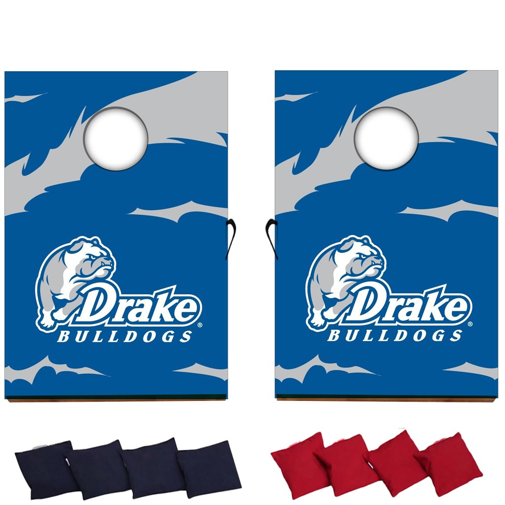 VictoryStore Gift Games - Drake University Cornhole Bag Toss Game (Design 1)