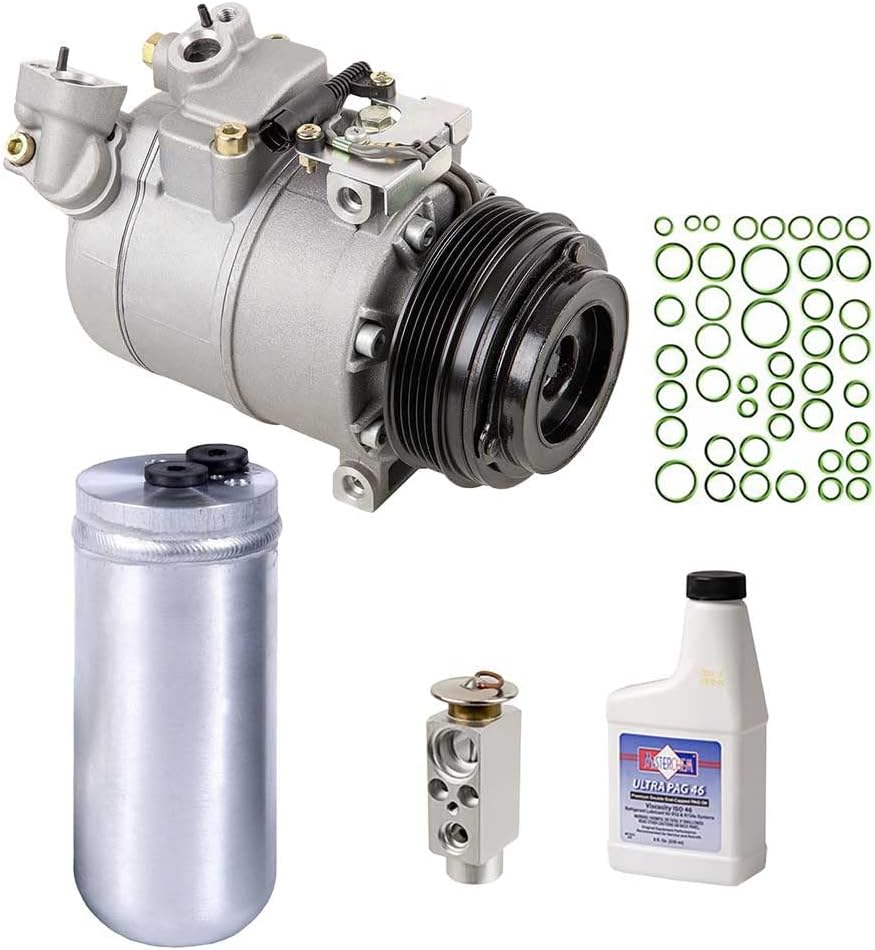 For BMW 740i 740iL 1998 1999 2000 2001 2001 AC Compressor w/A/C Repair Kit - BuyAutoParts 60-81832RK New