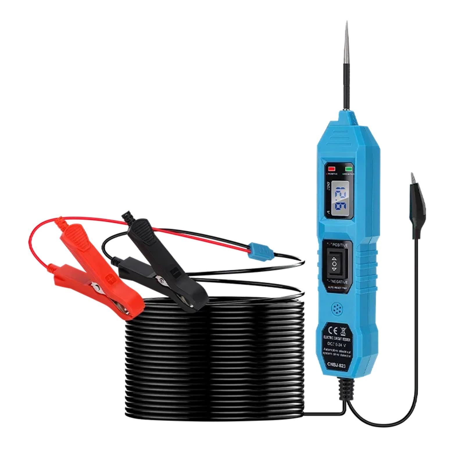 Comprobador de circuito eléctrico de automóviles CNBJ-823 con interruptor azul
