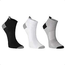 Kit 3 Pares Meia Performance Poliamida Unissex Cano Curto Soquete Esportiva Corrida Ciclismo