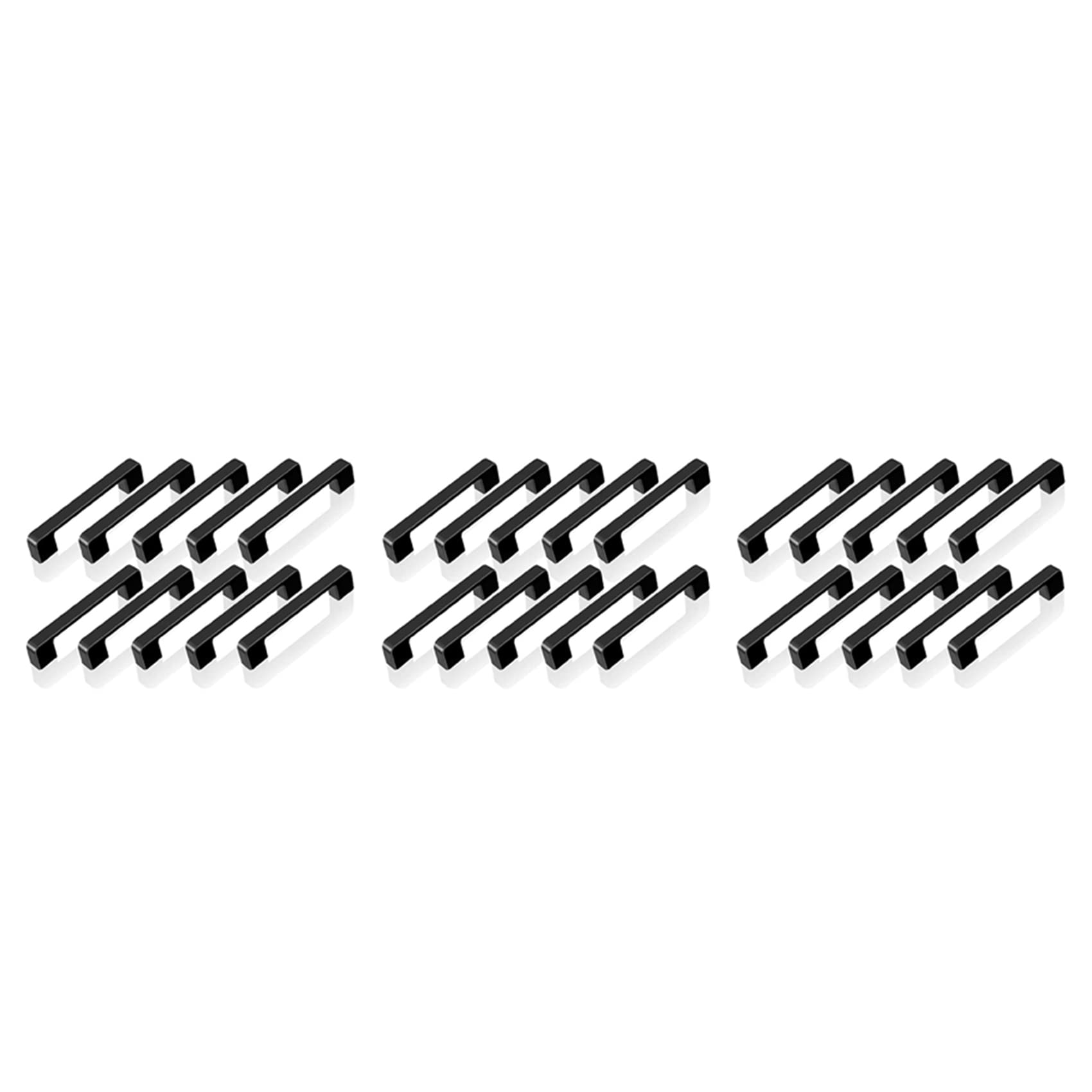 Jnchdghwa Black 30Pcs Handles For Furniture Cabinet Knobs And Handles Kitchen Handles Drawer Knobs Cabinet Pulls 96Mm