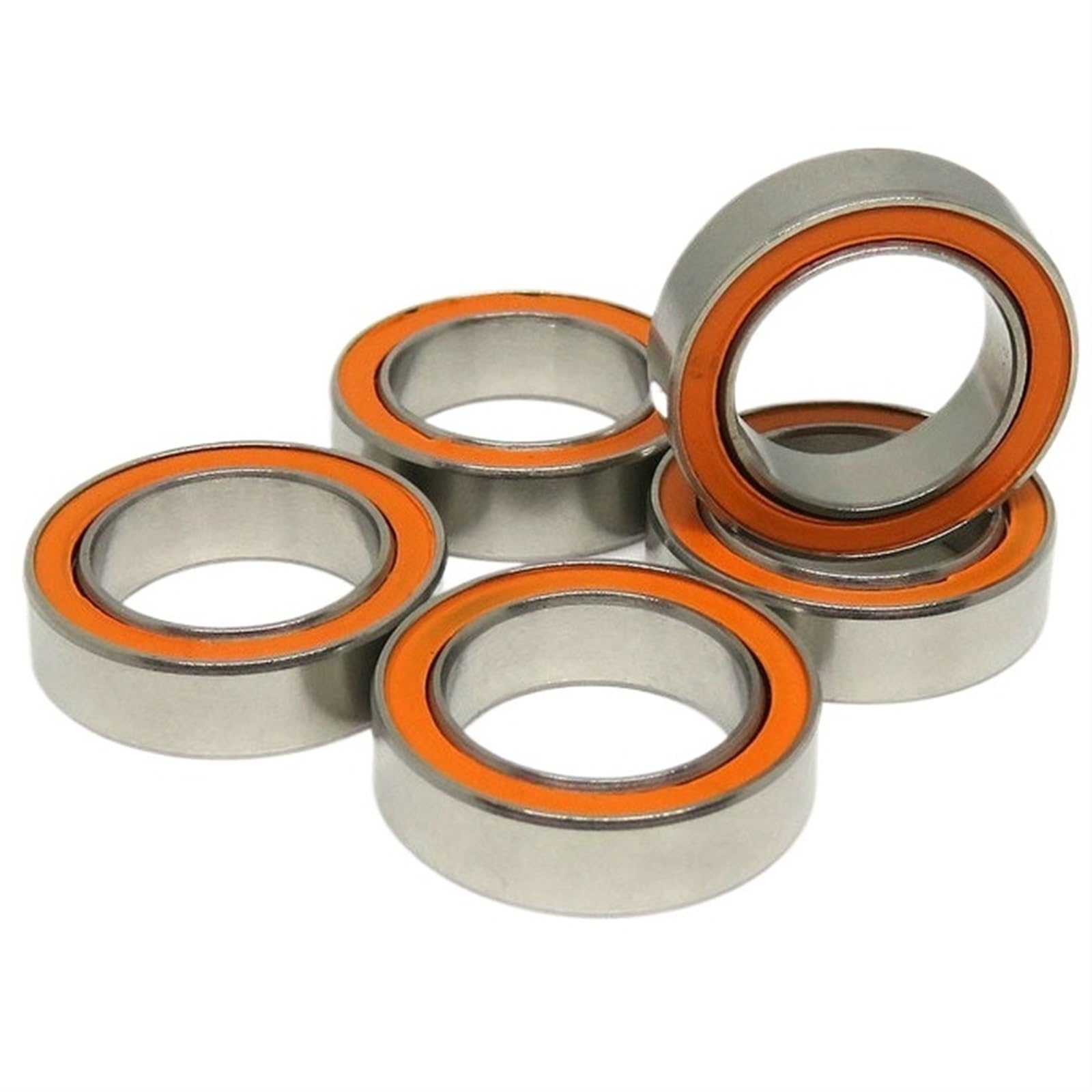 Deep Groove Double Rubber Seal Bearings 10pcs ABEC7 S6701 2RS 12x18x4 Mm Stainless Steel Hybrid Ceramic Bearing for RC Cars S61701 SMR6701 S6701C RS 2RS 12 * 18 * 4 Bearing(S694C-2OS 4x11x4mm)