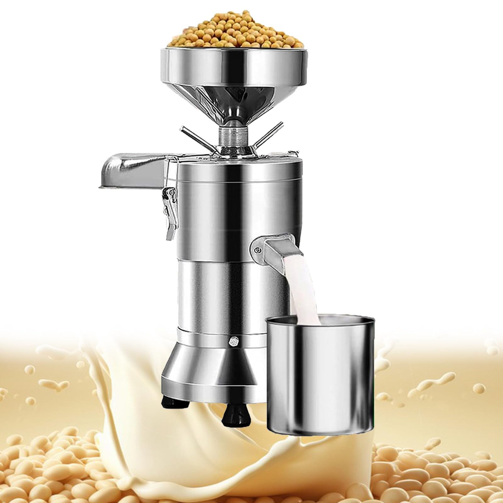 YXZYFPP Commercial Soybean Milk Maker Machine Stainless Steel Automatic Soy Milk Grinder Nut Milk Maker with Slag Separation 25kg/H for Soymilk,Tofu,Automatic Nut Milk Maker