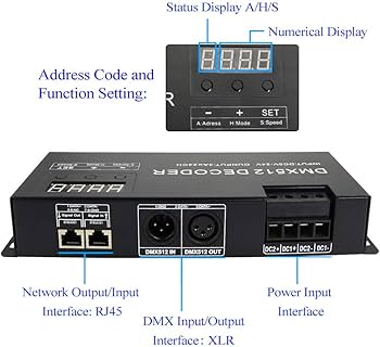 Amazon.com: AKEPO LED DMX 24CH Digital Display Decoder, Dimming