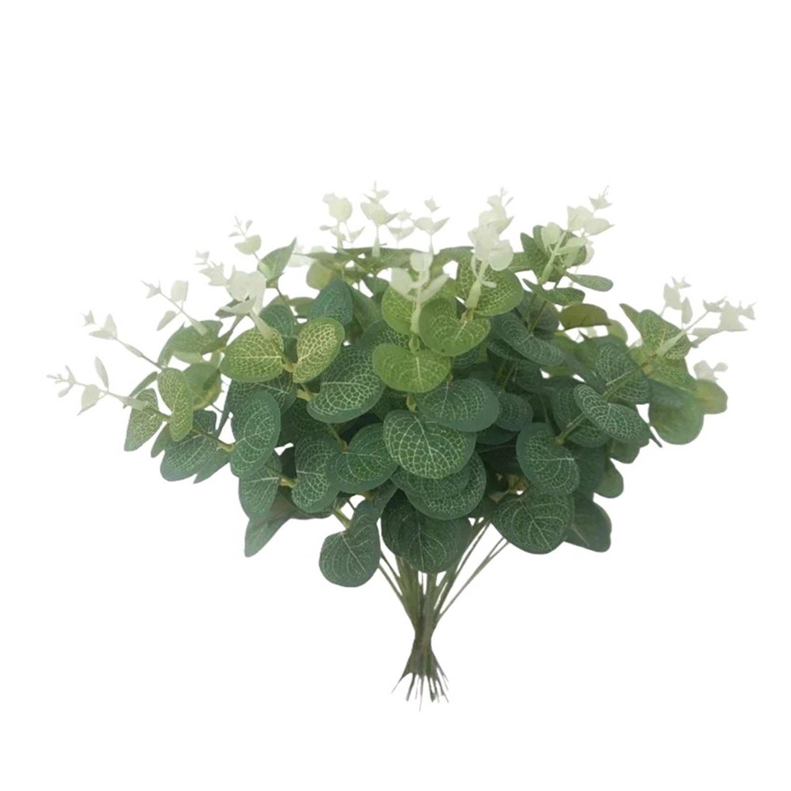 Artificial Foliage Stems 36/10PC Artificial Eucalyptus Leaves Stems Silk Fake Green Leaf Branches for DIY Bouquets Wedding Party Home Decoration Supplies(10PCS-Green(B))