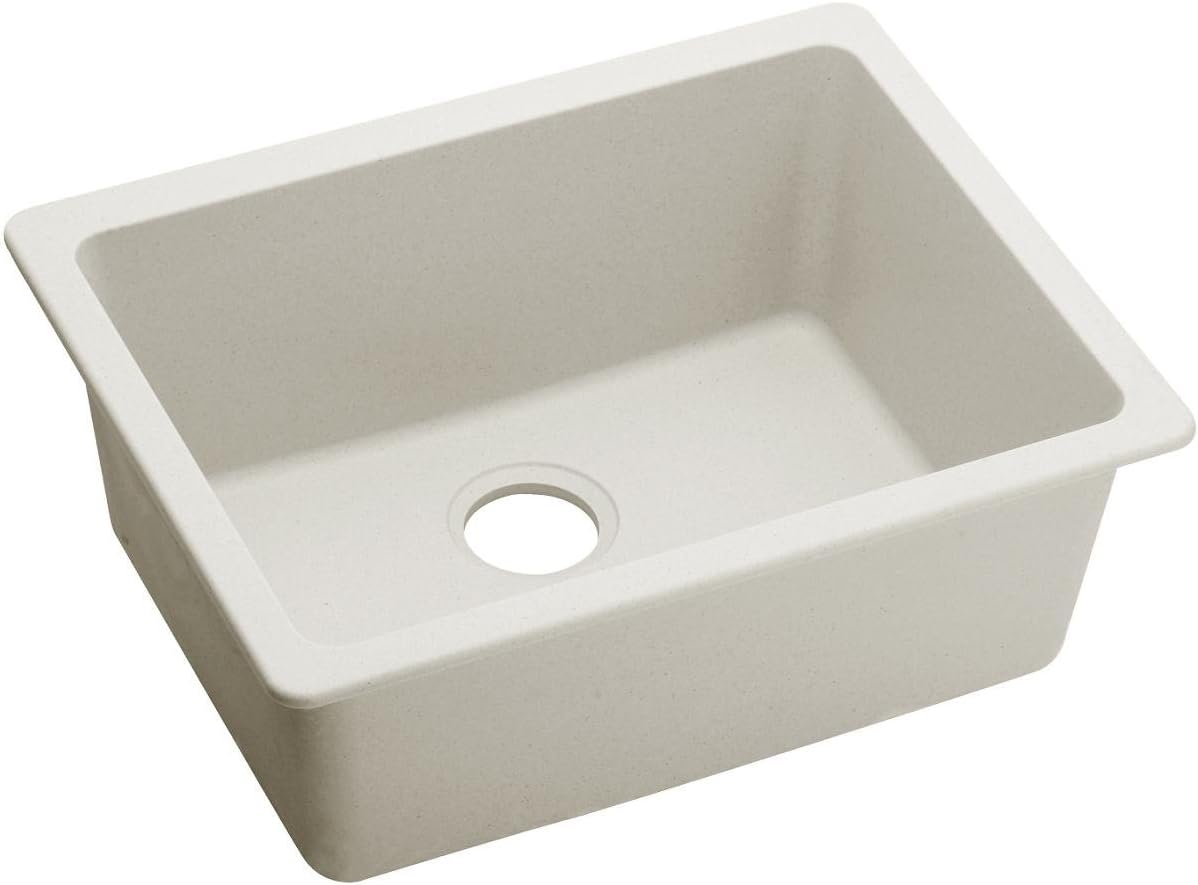 Quartz Luxe 25" x 18.5" Single Bowl Dual Mount Kitchen Sink Finish: Ricotta