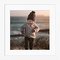 Vista 139 de KINLINK Marco de Fotos 11x14 Natural, Marco de Madera Maciza 11x14 con Plexiglás Acrílico para Fotos 5x7/8x10 Con Paspartú, Exhibición de Mesa