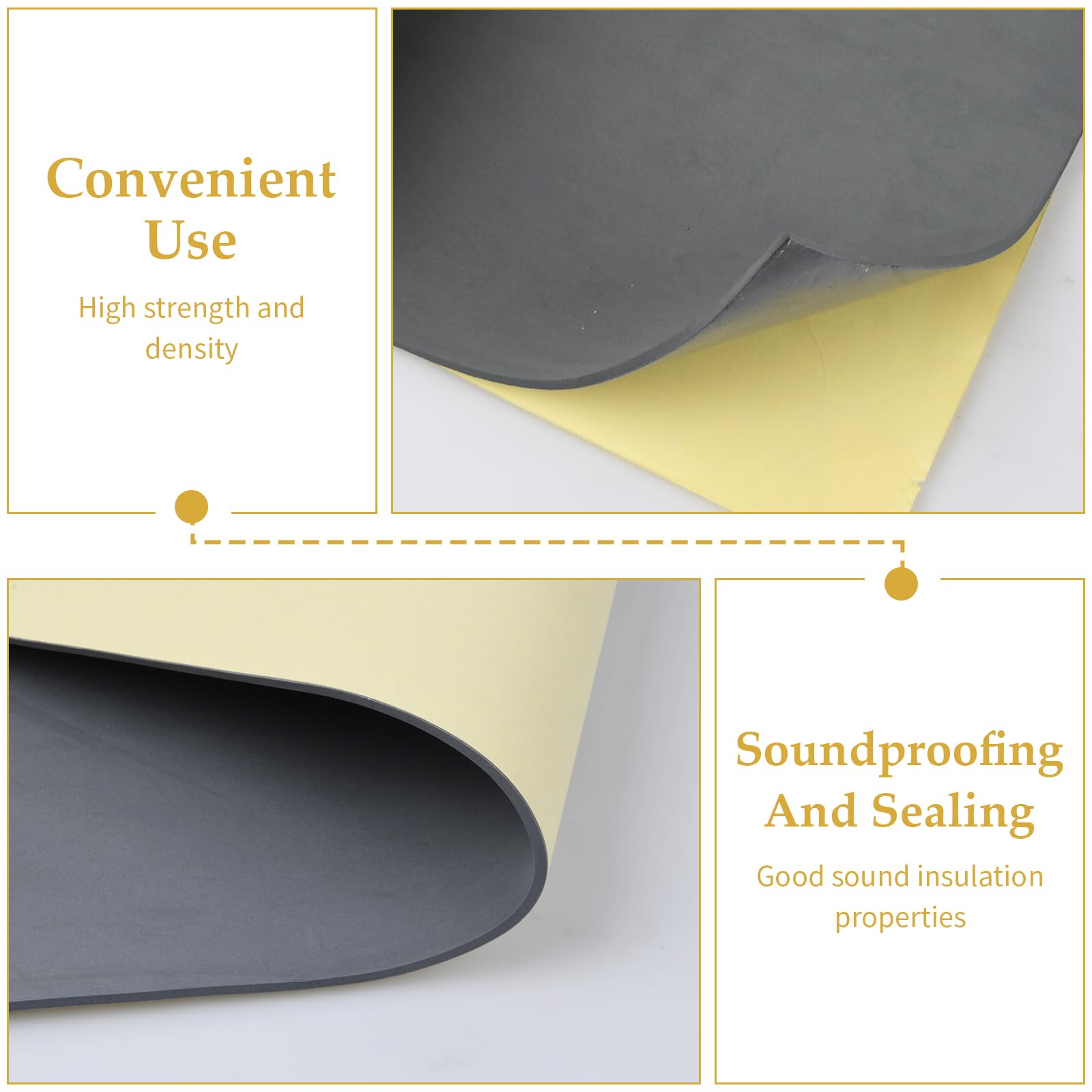 10 Fogli Adesivi In Schiuma EVA - Nero E Bianco 300x200x3mm - Per Isolamento Acustico E Protezione Mobili - Foto 11