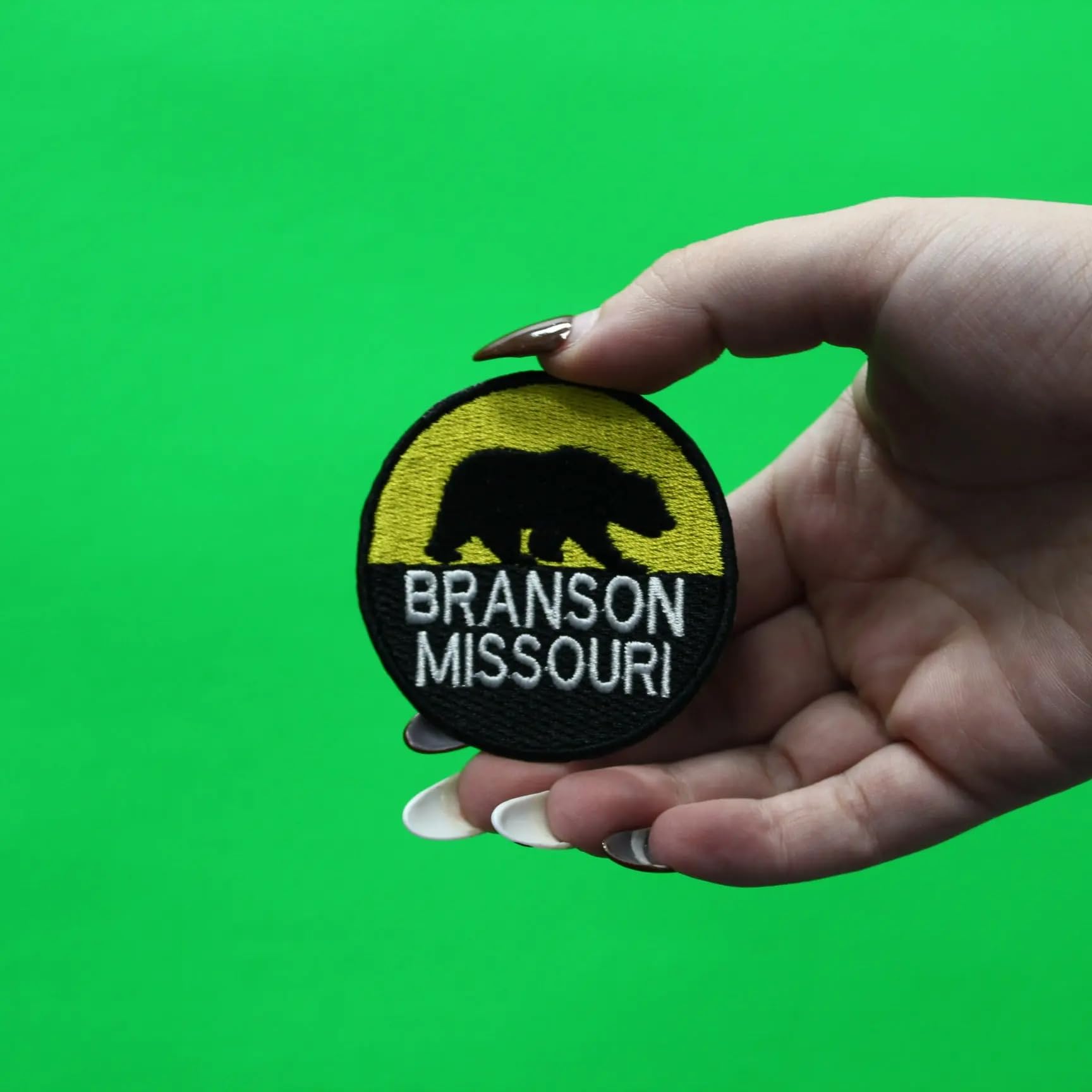 Branson Missouri Patch Bear Logo Embroidered Iron On