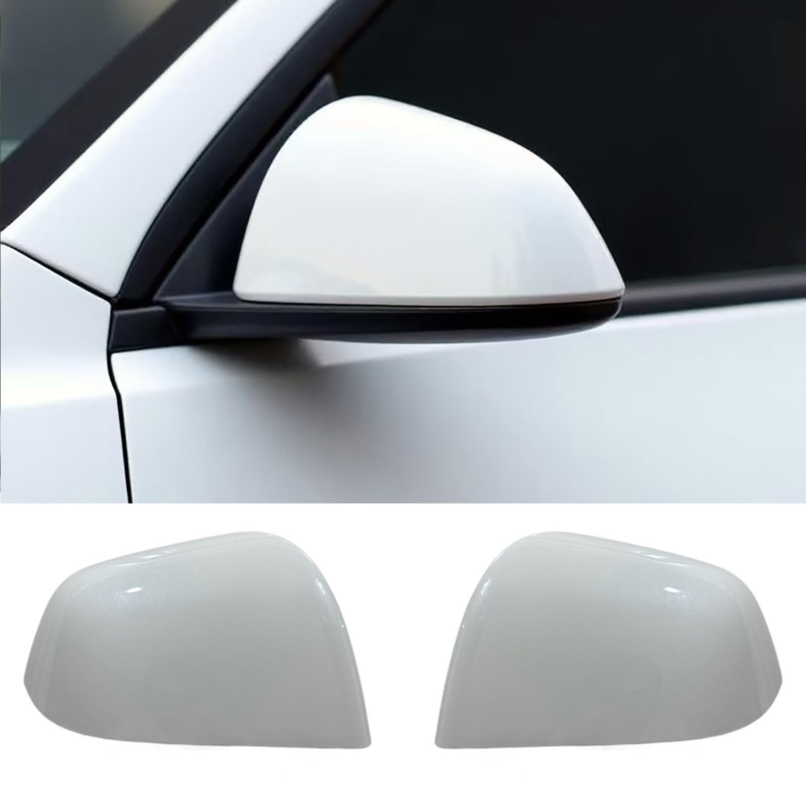 Photo 1 of CEYGXICE Tesla Model Y Side Mirror Covers (2021-2024) - White