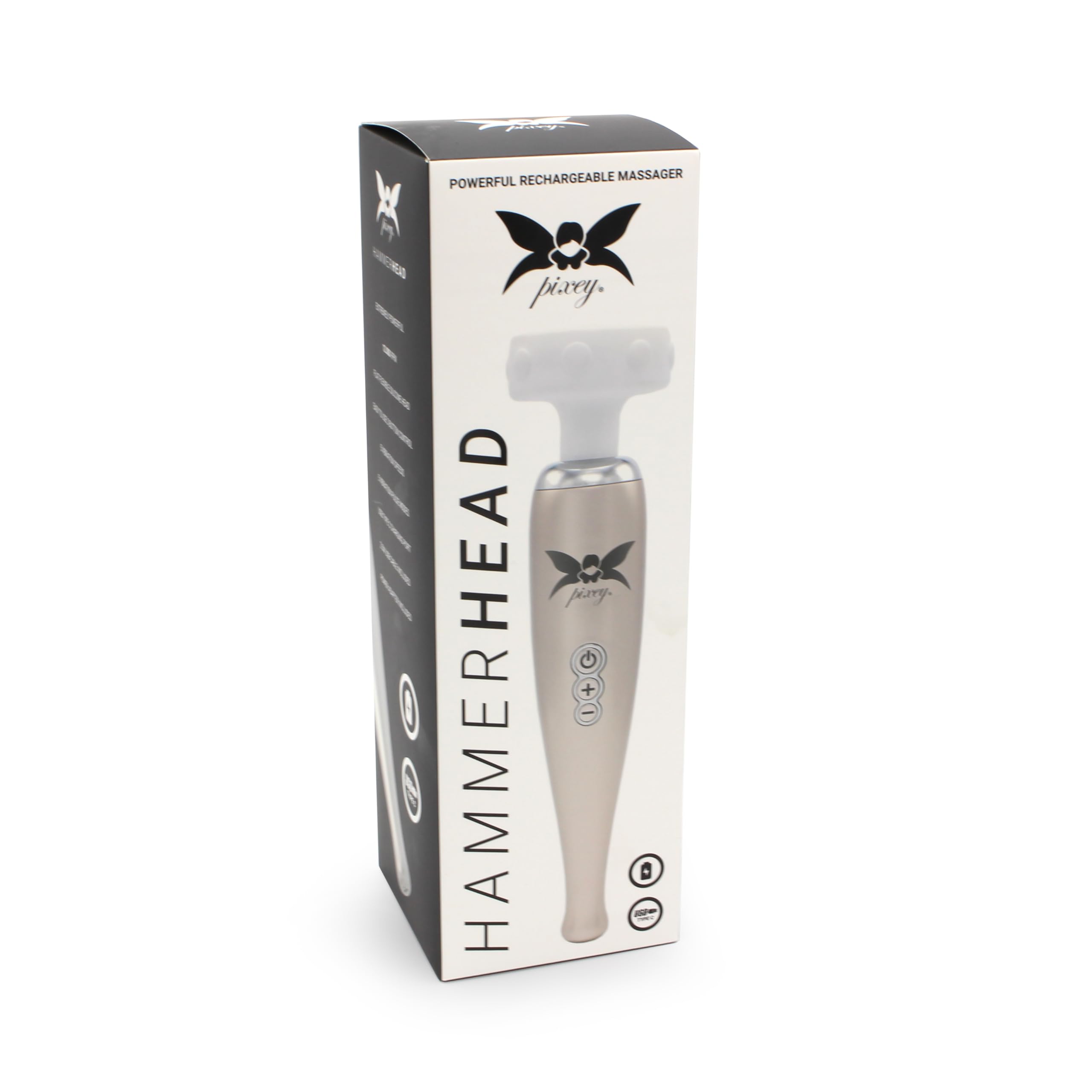 Pixey Hammerhead Vibrador de varita Rose Gold Ø 6,6 x 26,5 cm