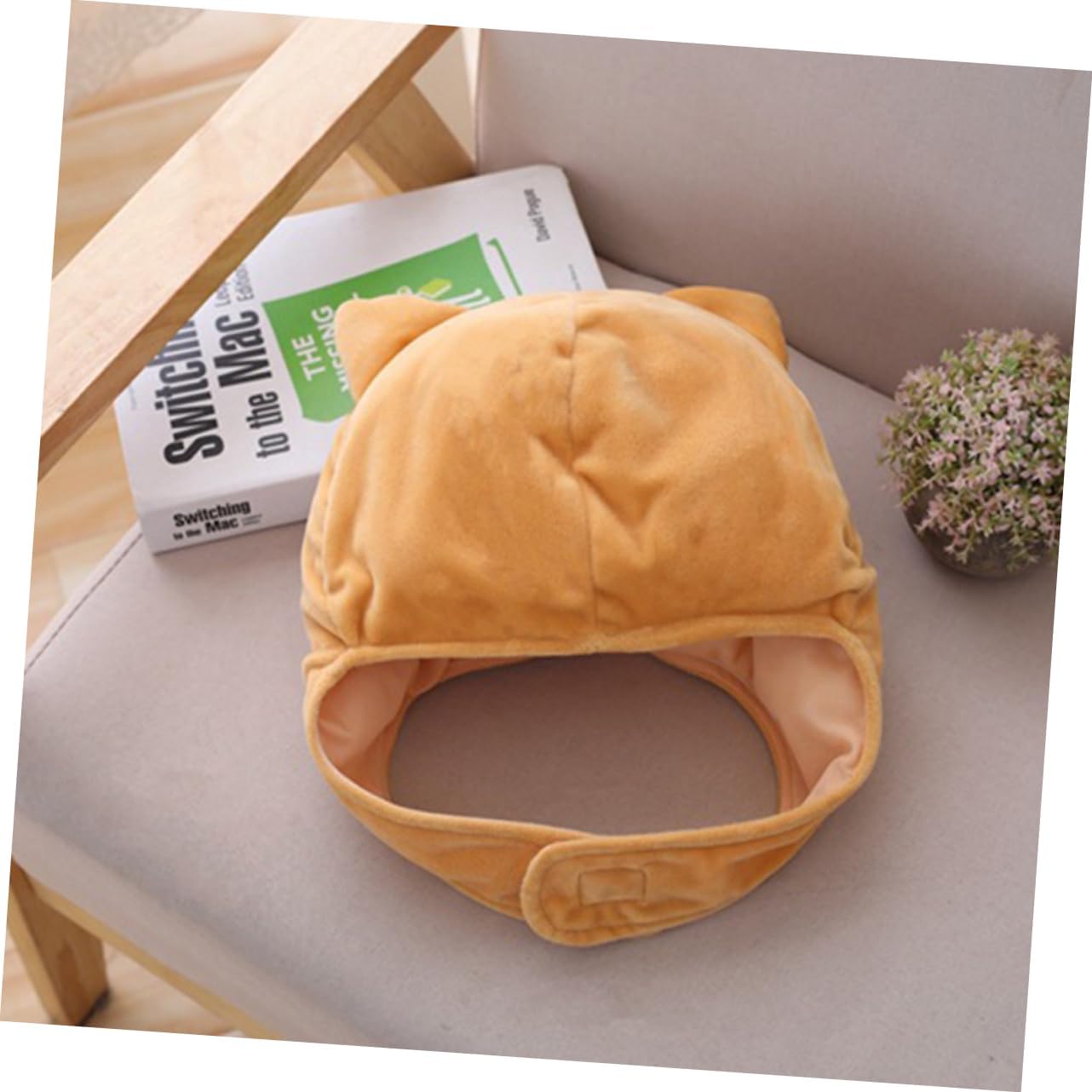 Corgi Hat Brown Cosplay Headwear for Adults Boys and Girls Adjustablefunny Novelty Cap Stuffed Toy Photo Props
