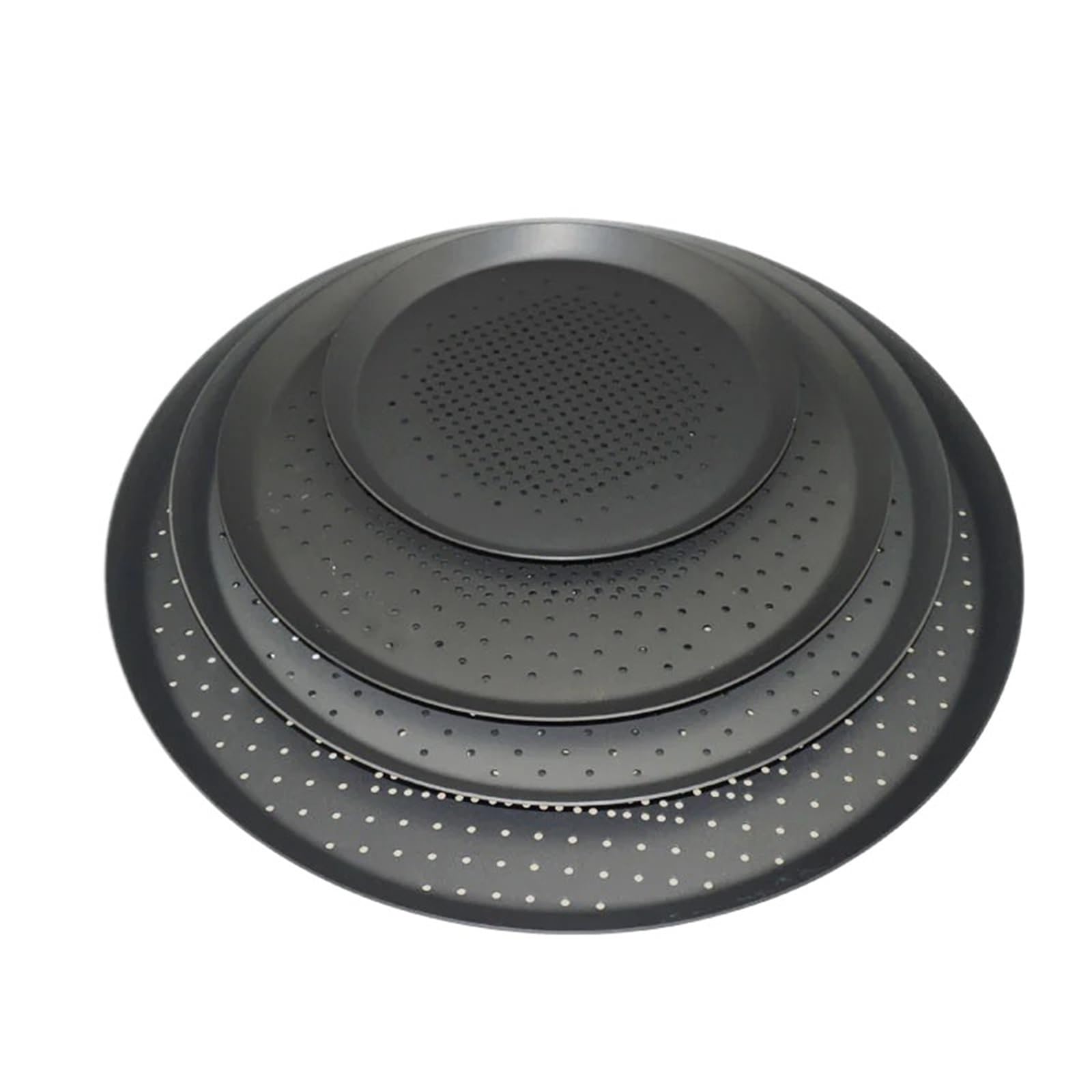Bandeja Pizza Antiadherente Bandeja for pizza de 6 a 16 pulgadas perforada aleación aluminio, antiadherente, honda, redonda, for hornear