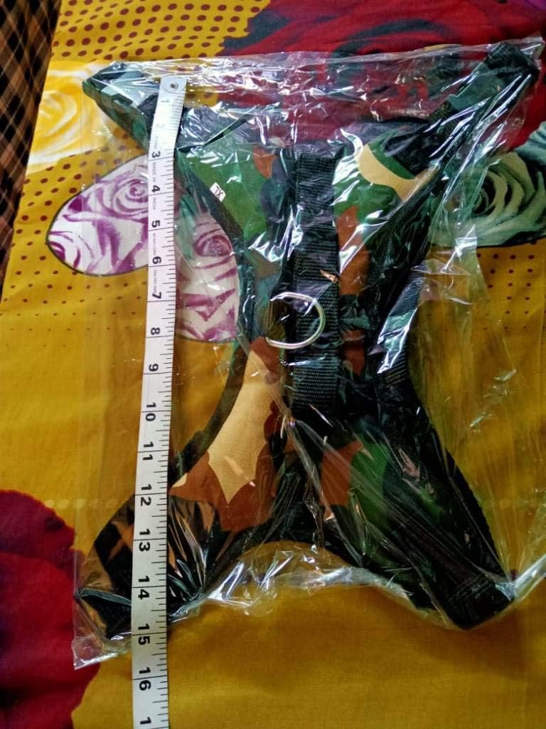 Birds' Park Dog Body Harness Matty Nylon Cotton net-2 Pcs Set Size : XL - Strong Heavy Duty & Durable