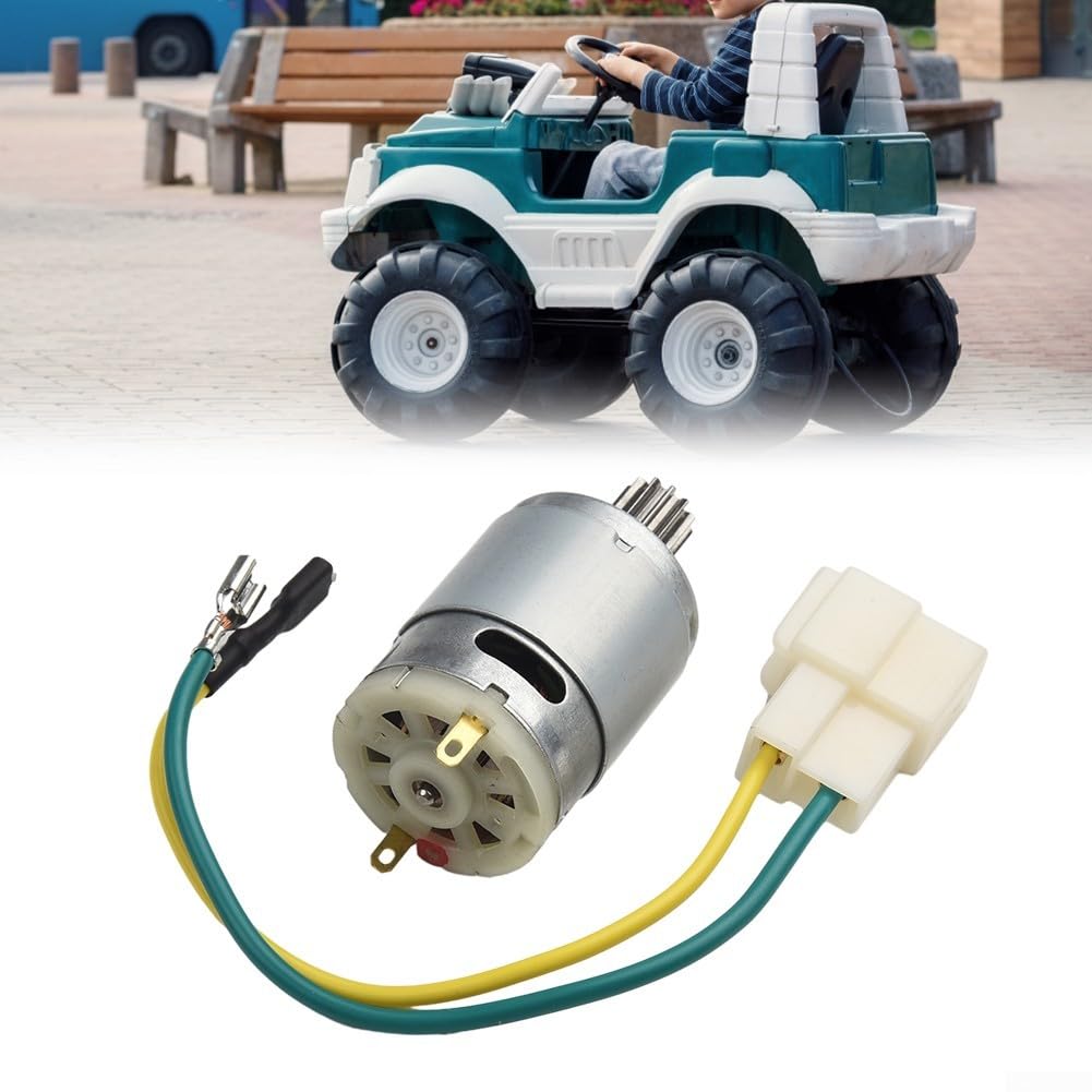 Motori per auto elettriche 550 RS390 RS380 12V 6V DL555 24V 10 denti motoriduttore con opzioni di velocità multiple per veicoli elettrici per bambini (550 12V 23000RPM)