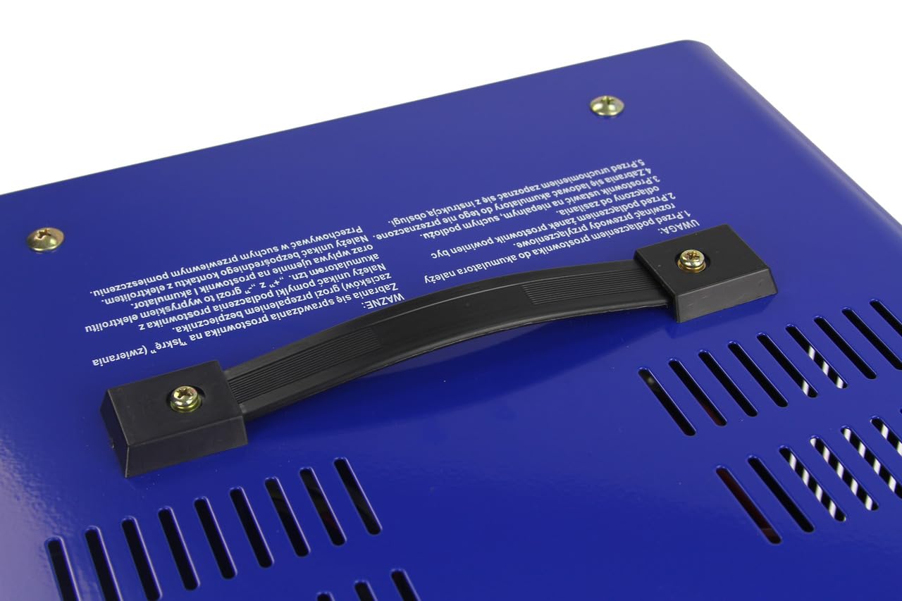 Cargador de coche con carga rápida | 12-24 V | corriente máxima 50 A | portátil | azul