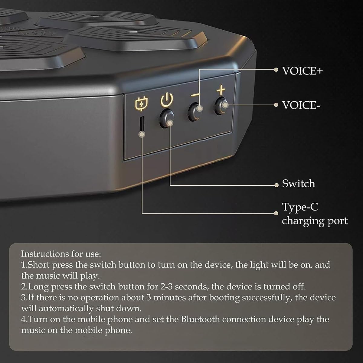 Inteligentna maszyna bokserska Bluetooth, elektroniczny sprzęt do treningu muzyki, montowany na ścianie, inteligentny cel dla dzieci i dorosłych ćwiczenia domowe