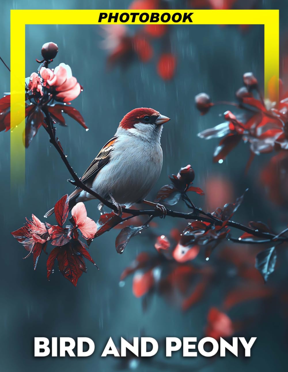 Bird And Peony Photo Book: Vivid Color Nature Photography Of Birds And Peonies Capturing Graceful Bird Poses And Elegant Flower Blooms For Garden Enthusiasts