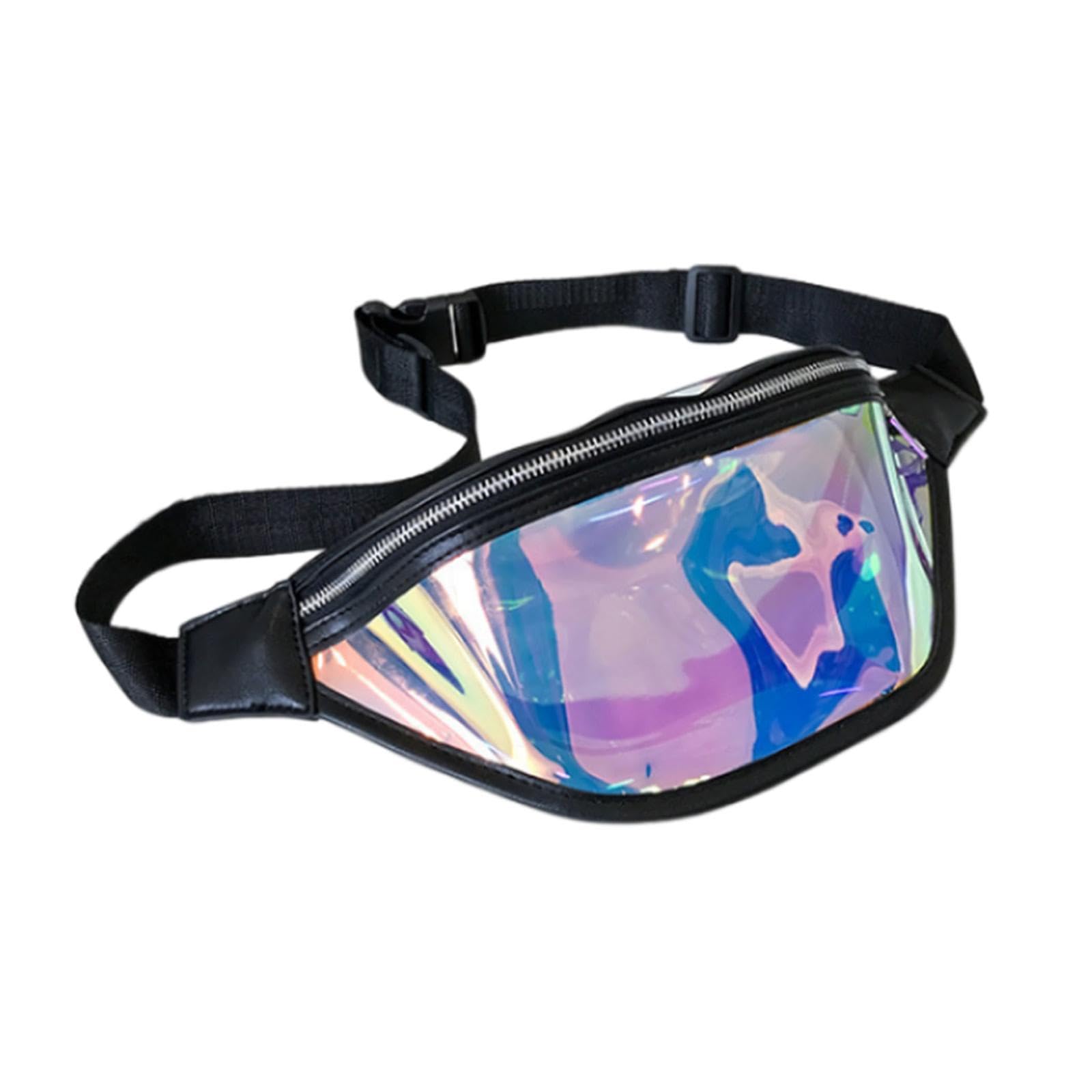 Fanny Pack Bags Chest Bag Tote Waist Pack Bag for Beach Concert Climbing Black-image-43