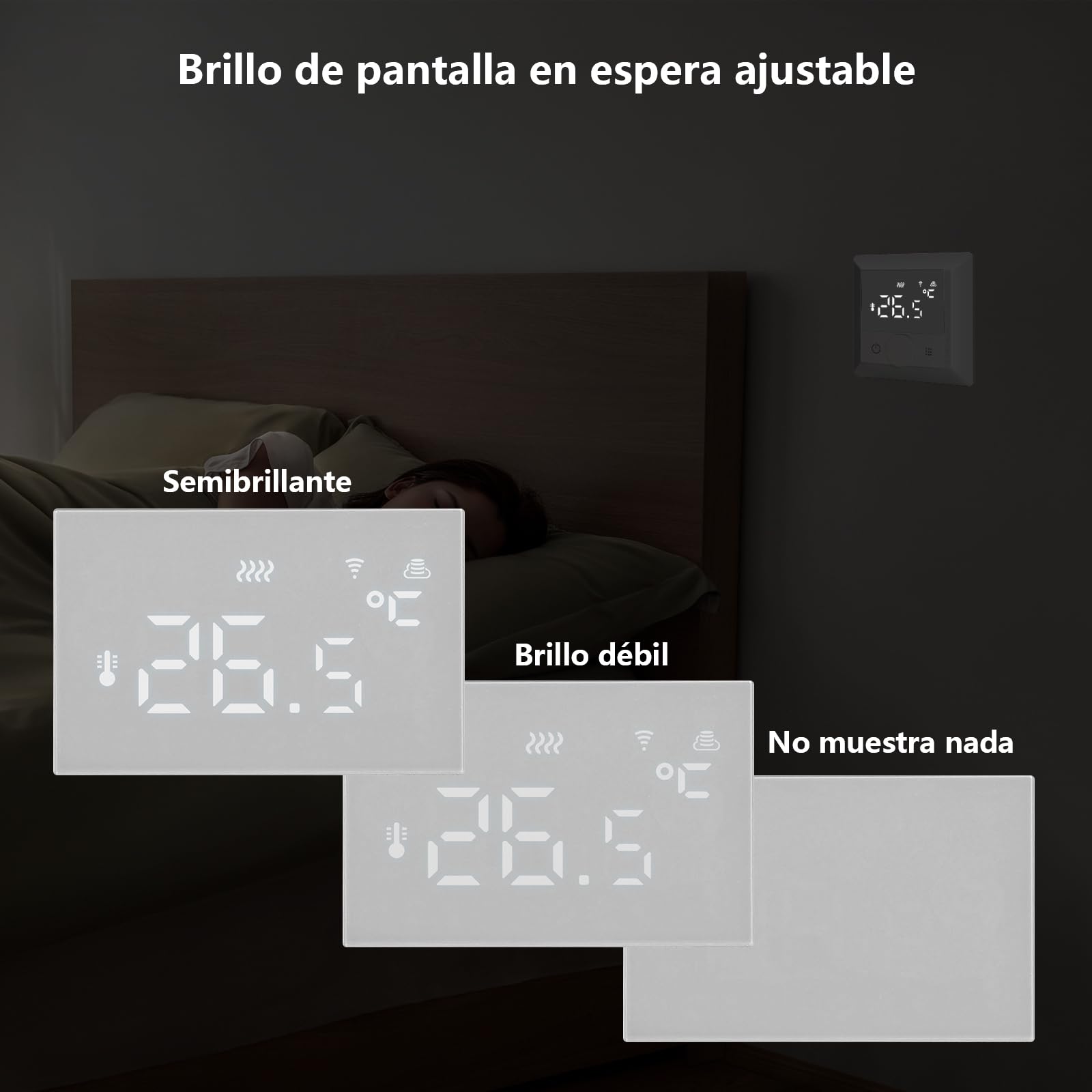 KETOTEK Termostato Calefacción Inteligente para Caldera de Agua y Gas, Termostato Programmabile 3A Compatible con Alexa Control de Voz, Smart Life/Tuya Control Remoto