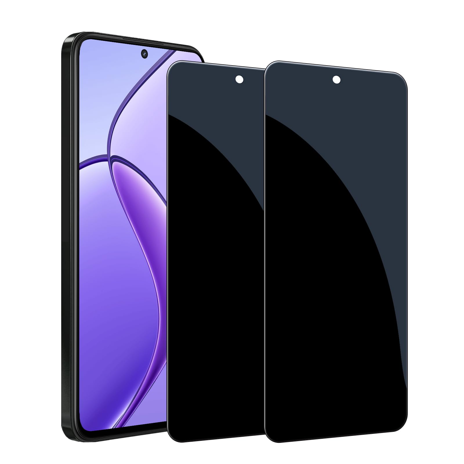 Wookfiss Vetro Temperato per Realme 14 Pro 5G, 2 Pezzi 3D Pellicola